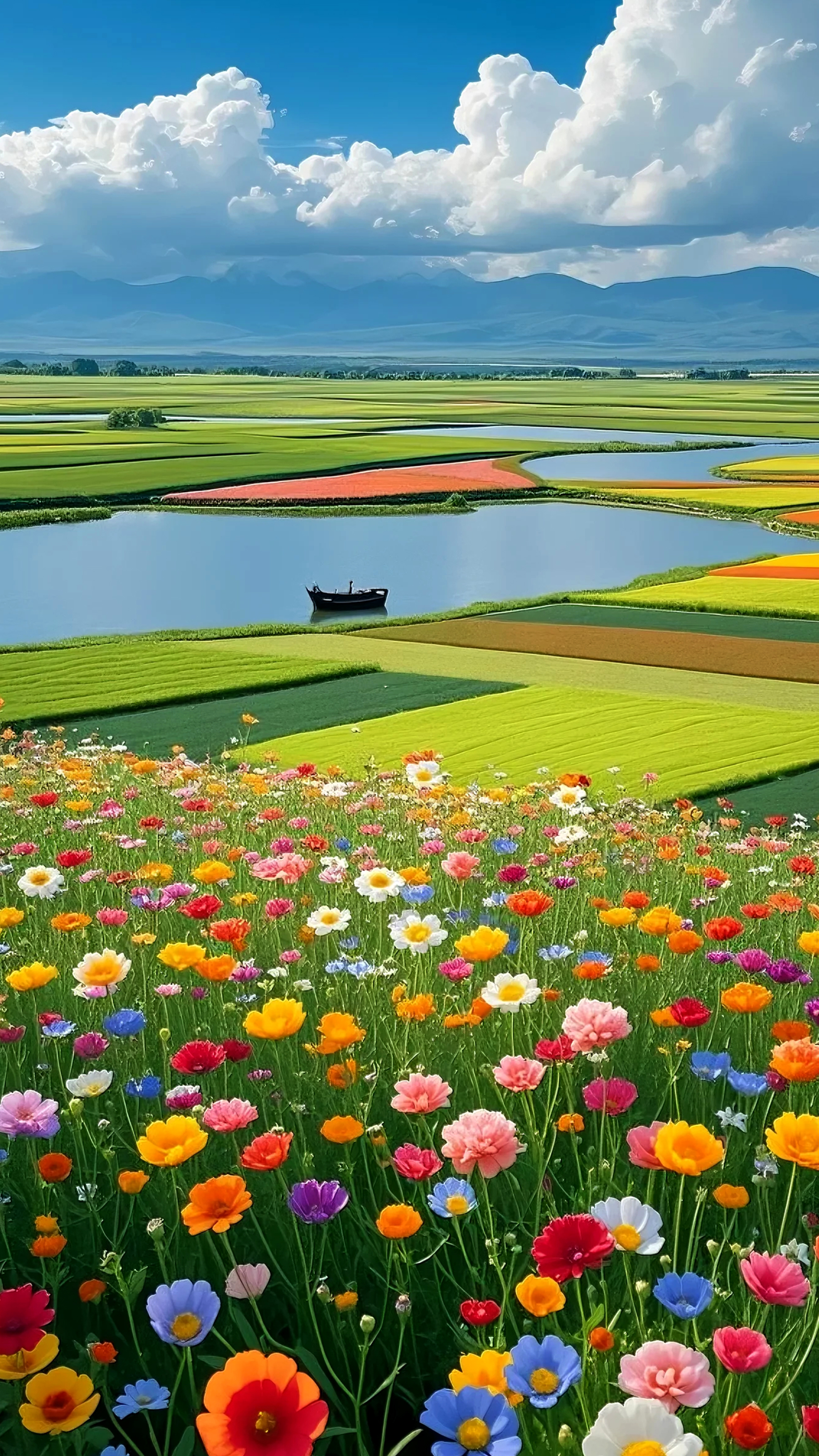 静谧的风景壁纸,解压风景#图文打卡计划