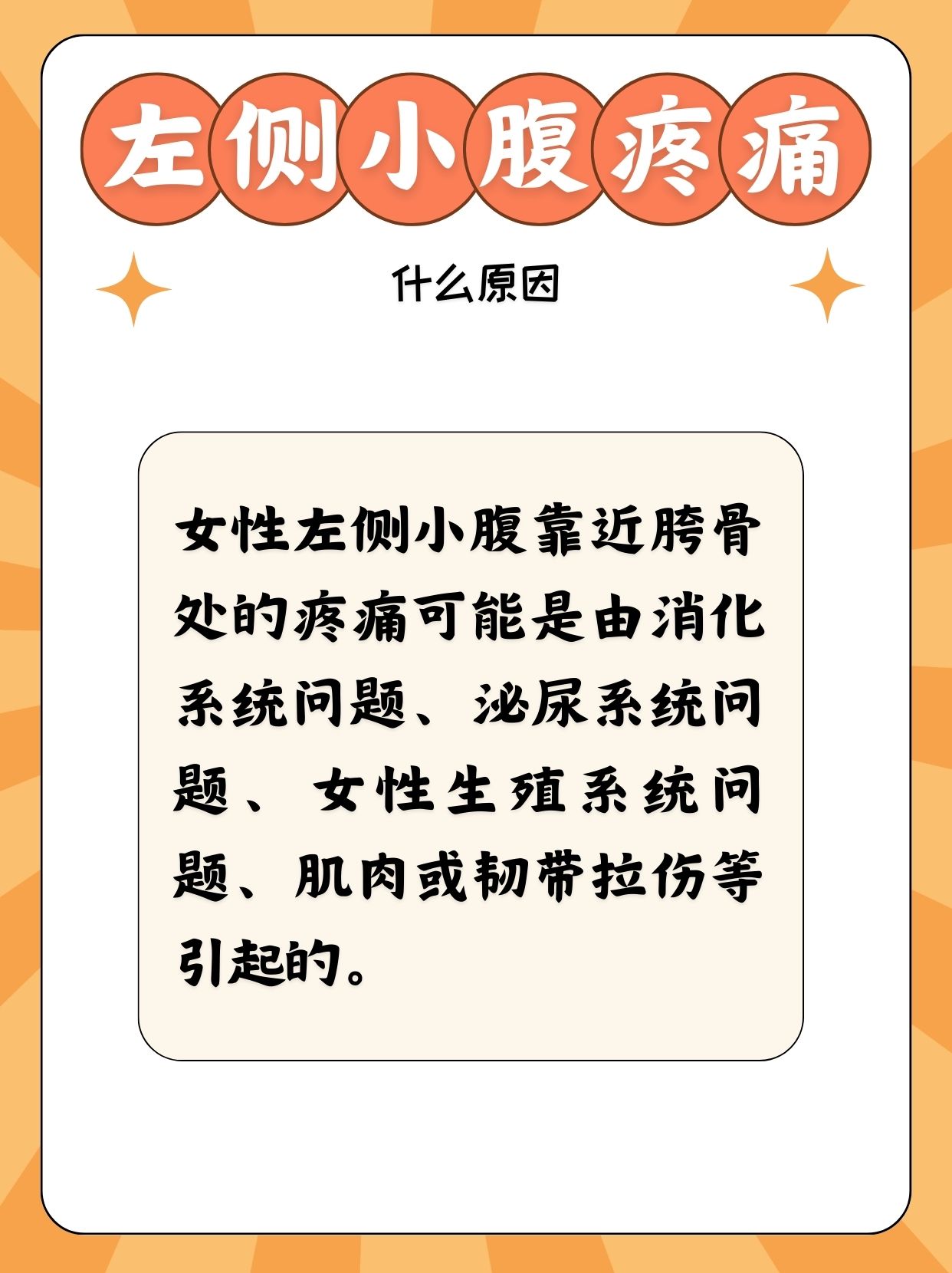 对于女性而言,左侧小腹靠近胯骨处疼着实令人不安是妇科疾病在作祟?