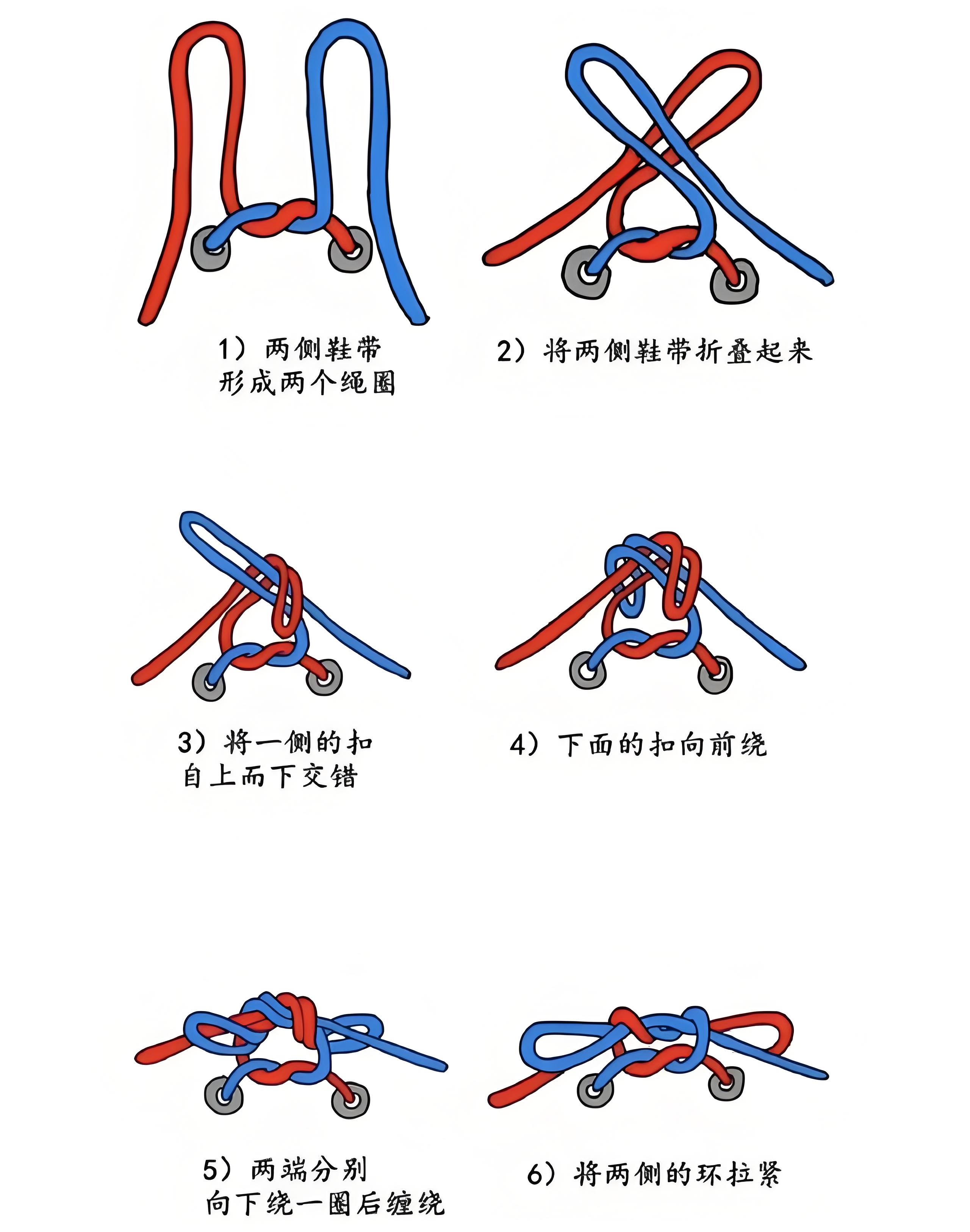 如何系鞋带好看又简单不易开?