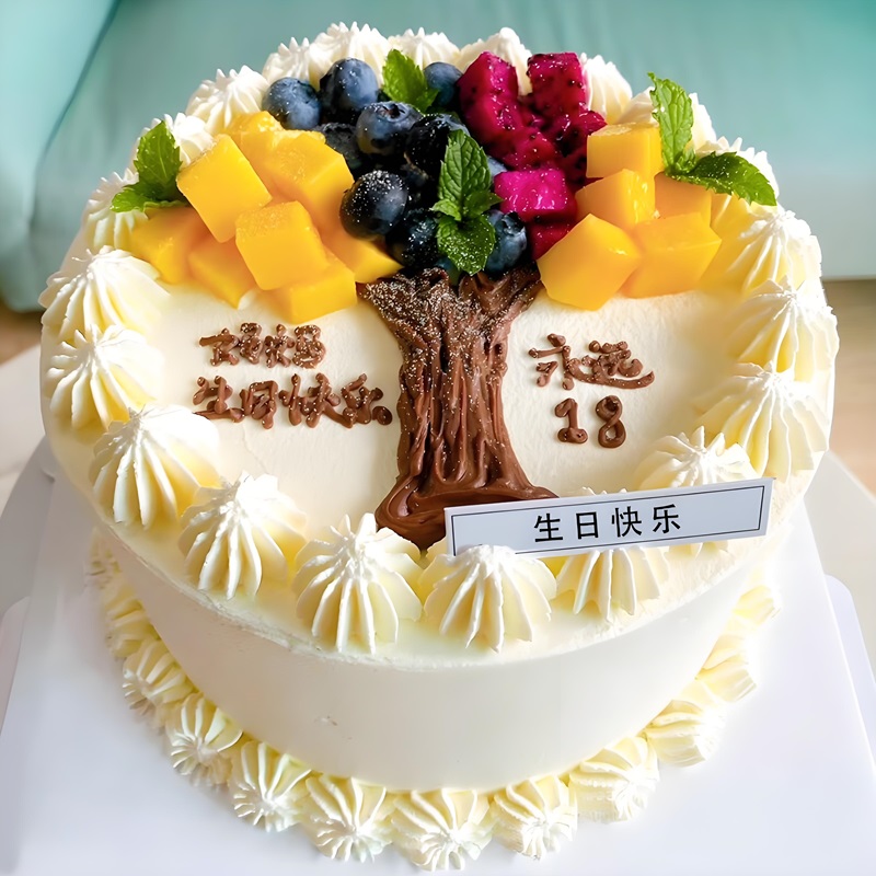 无限开心生日蛋糕 #8寸蛋糕多大#