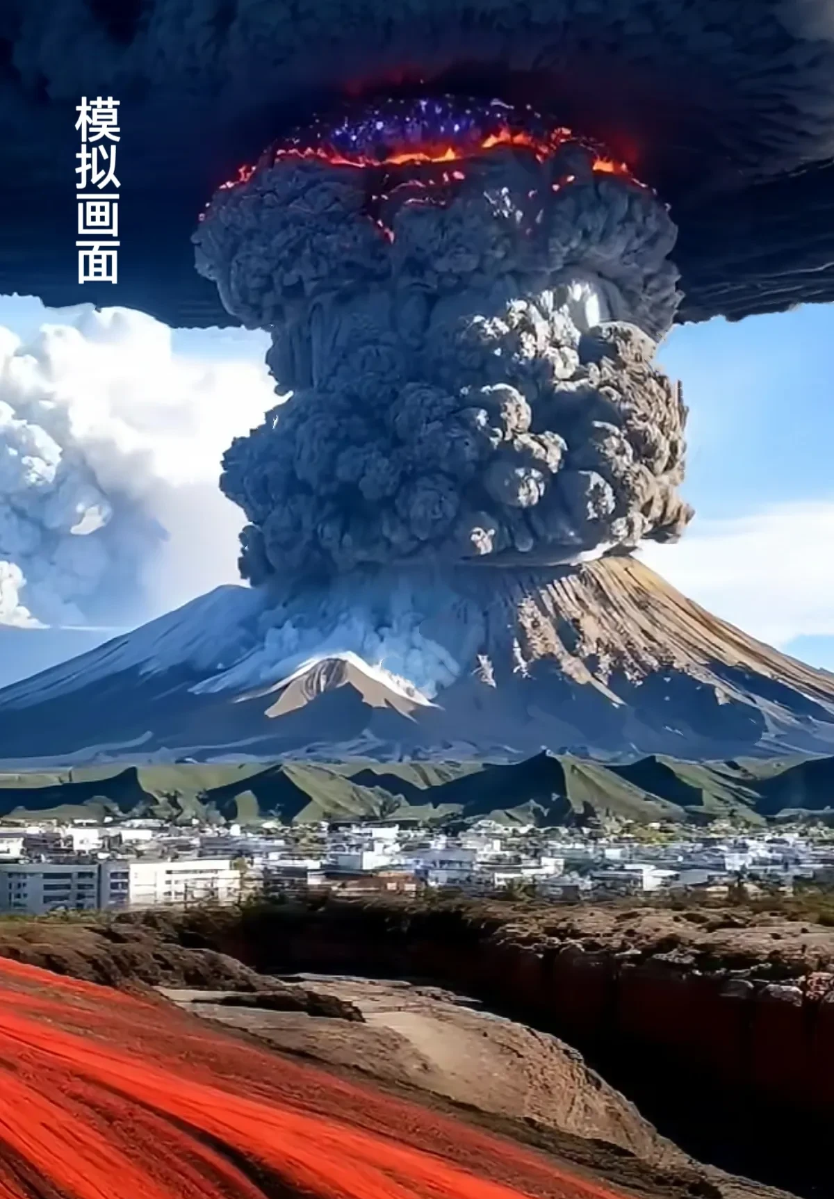 原本平凡无奇的一天,日本政府却突然发布了一份极为详尽的富士山火山