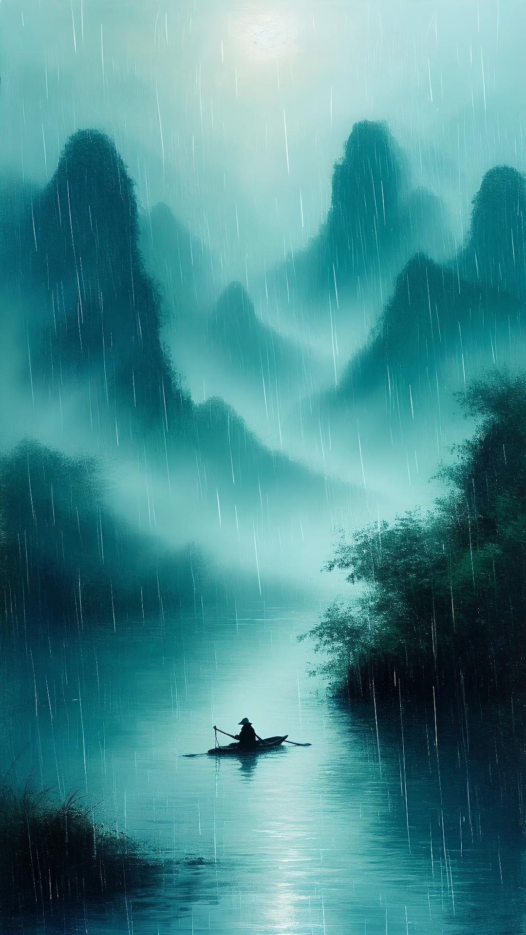 在秋夜里酿一盏星辰,观岁月中墨染孤寂.离别绪,随流水;感秋声,寒入梦