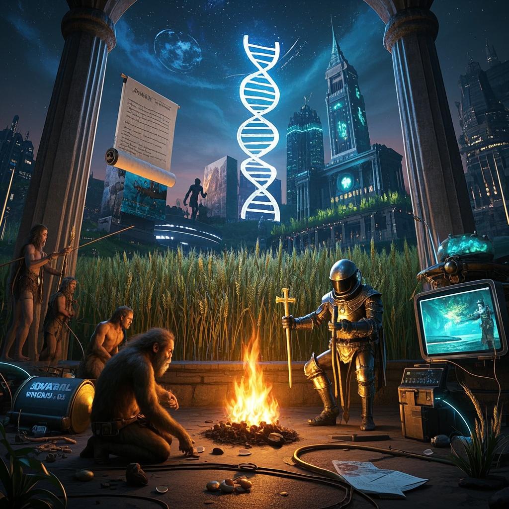 《人类简史》:颠覆认知的人类进化史诗 十万年前的地球上,至少有六