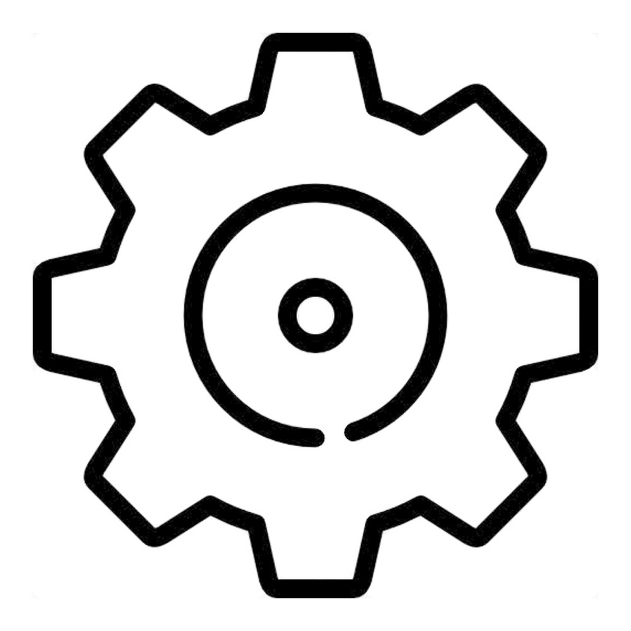 齿轮简笔画怎么画?