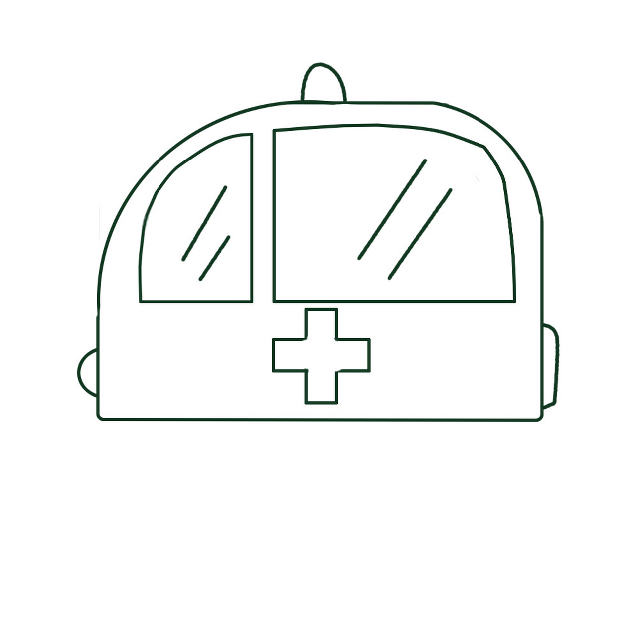 哈喽,大家好,今天来画一下救护车的简笔画,下面跟着步骤来画一下:1..