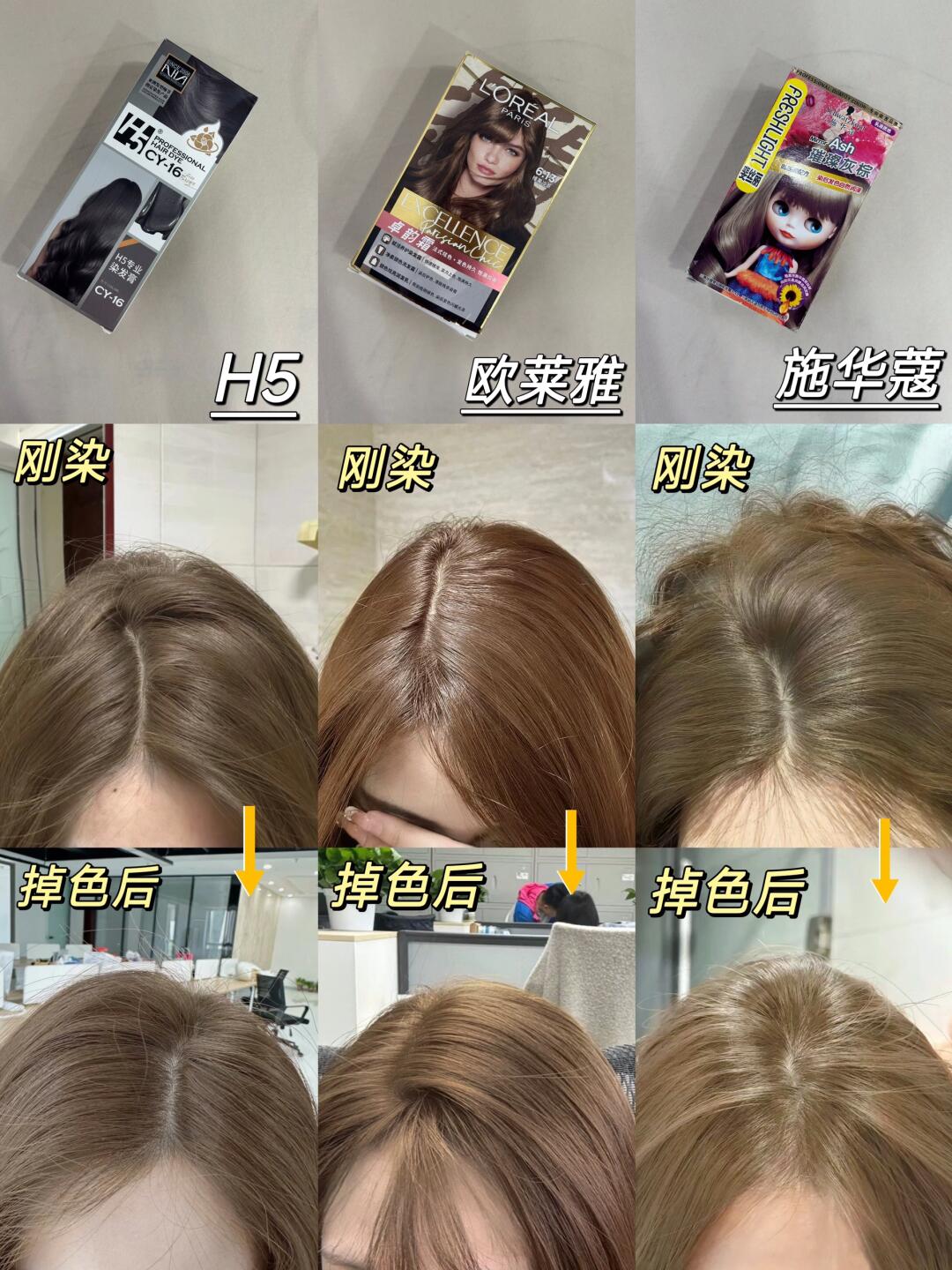三款热门染发膏大比拼