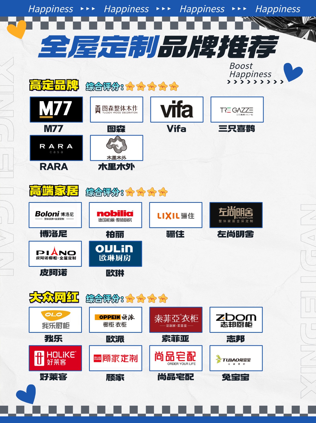 顾家,兔宝rara三只喜鹊广告欧琳定制家居logo图森全屋定制是几线婆破