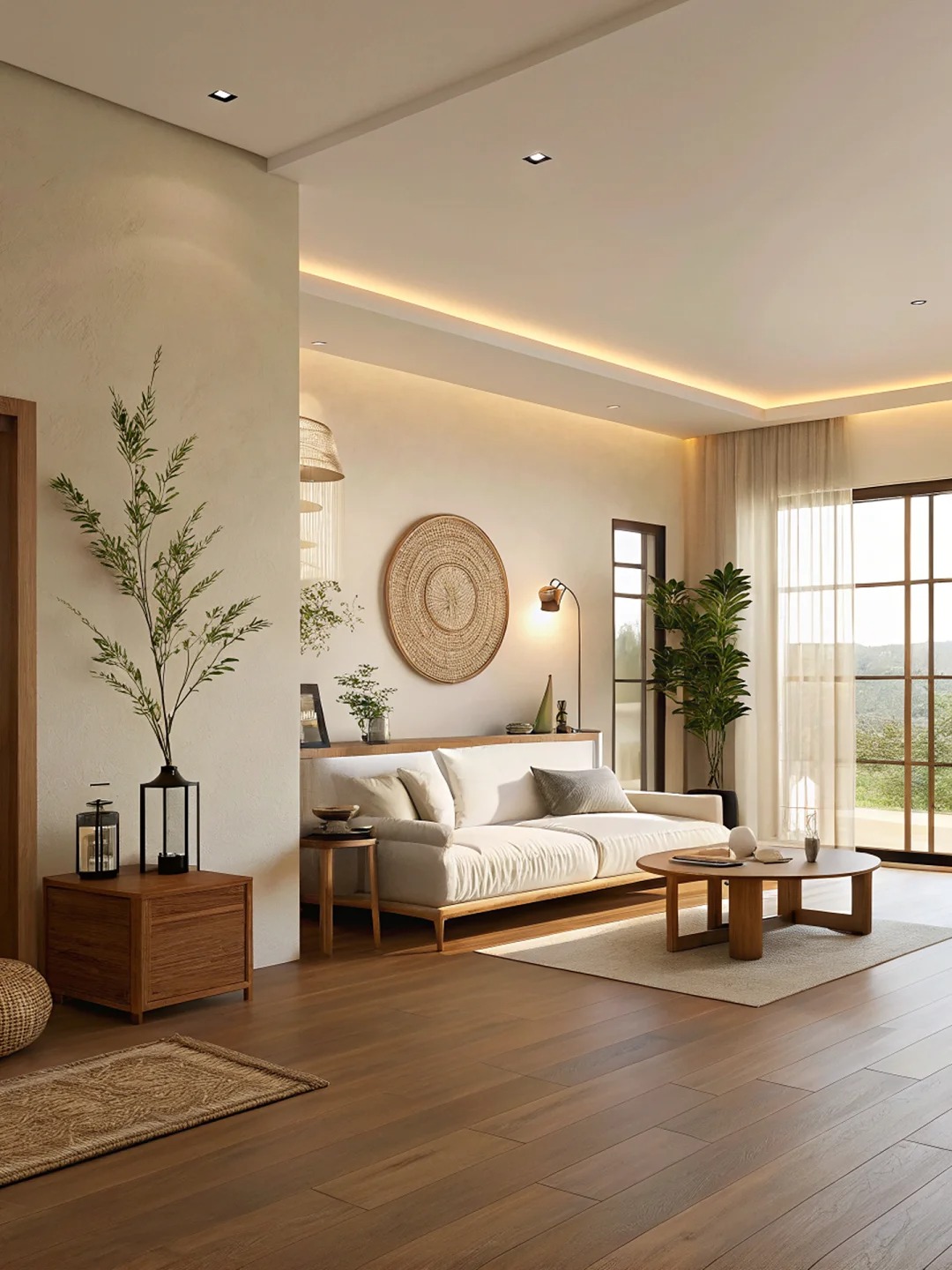 整体硬装基调比较简单,满足基础的置物和陈列需求即可