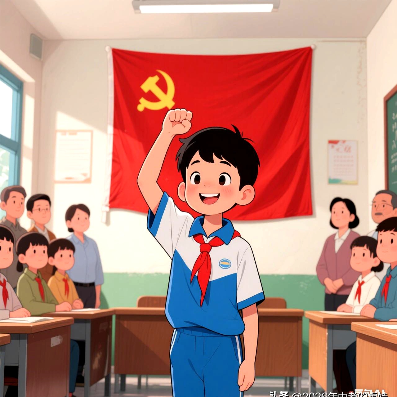 现在入团门槛越来越高,能第一批入选的娃,那都是"过五关斩六将"的主儿