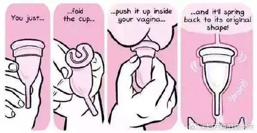 老陈回答:月经杯其实跟棉条差不多,都是入体式的