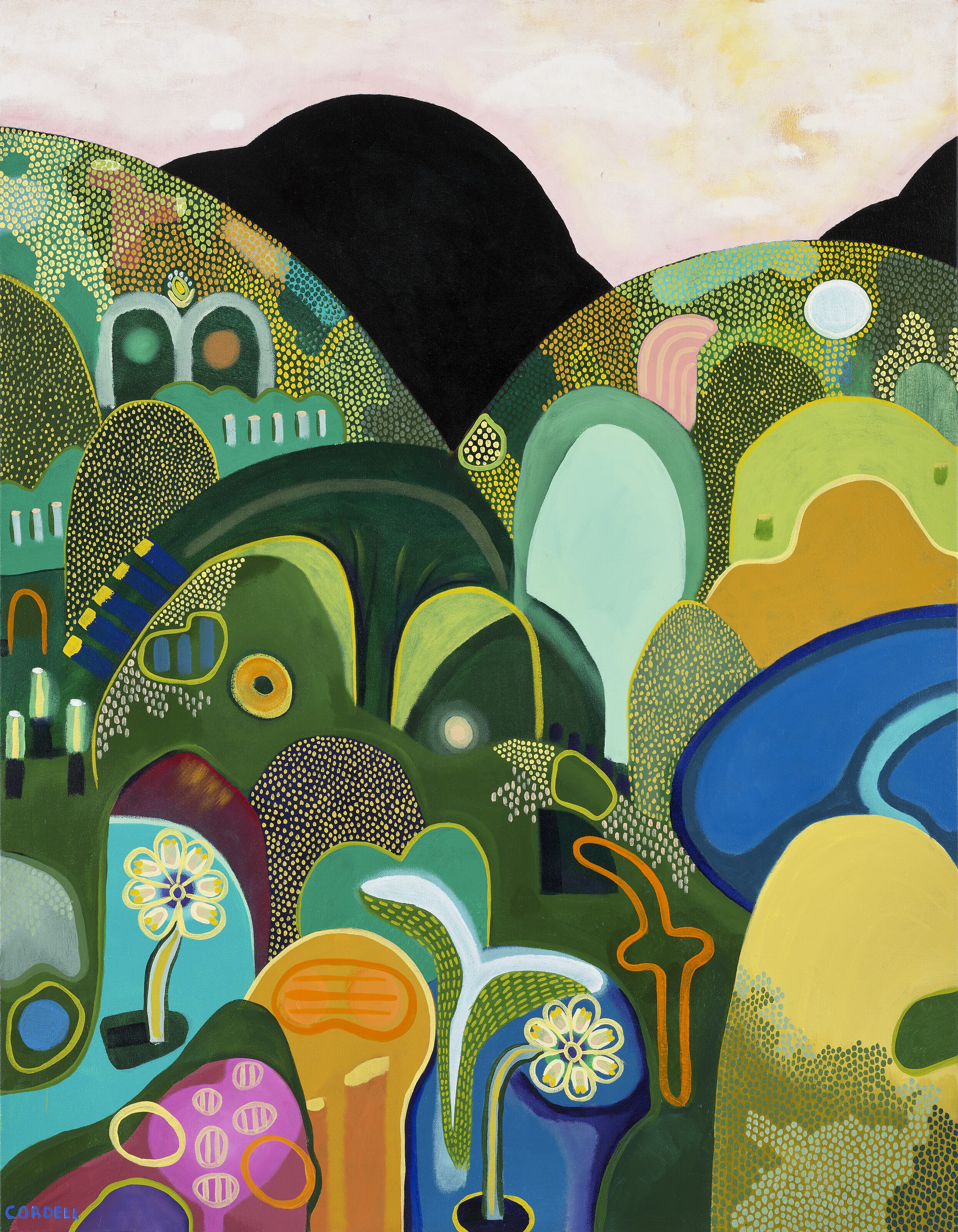 澳大利亚的抽象风景艺术家glendon cordell对自己的艺术有着特别令人