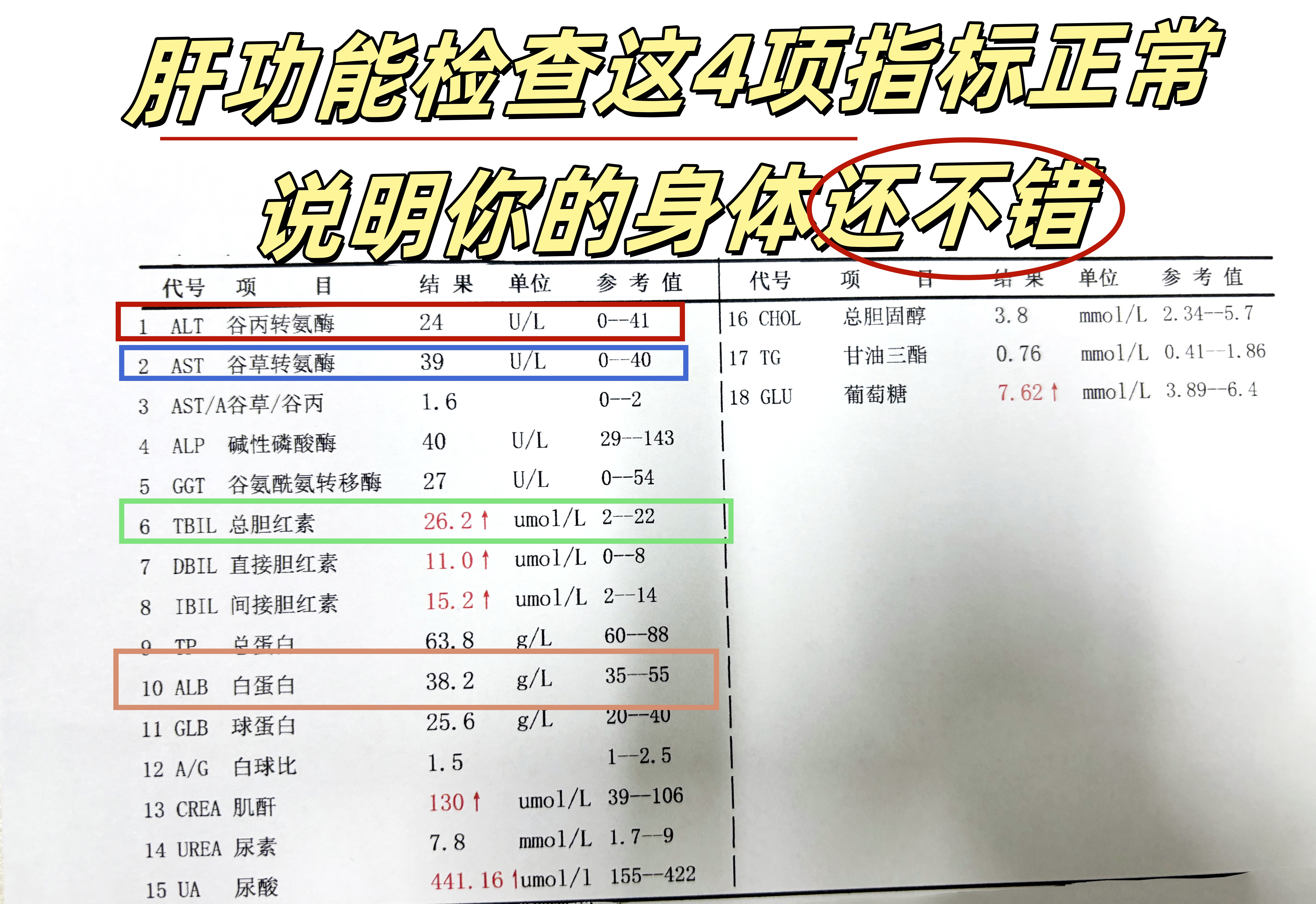 谷丙转氨酶,正常在0~40,当肝细胞受损时,谷丙转氨酶会被释放到血抑行