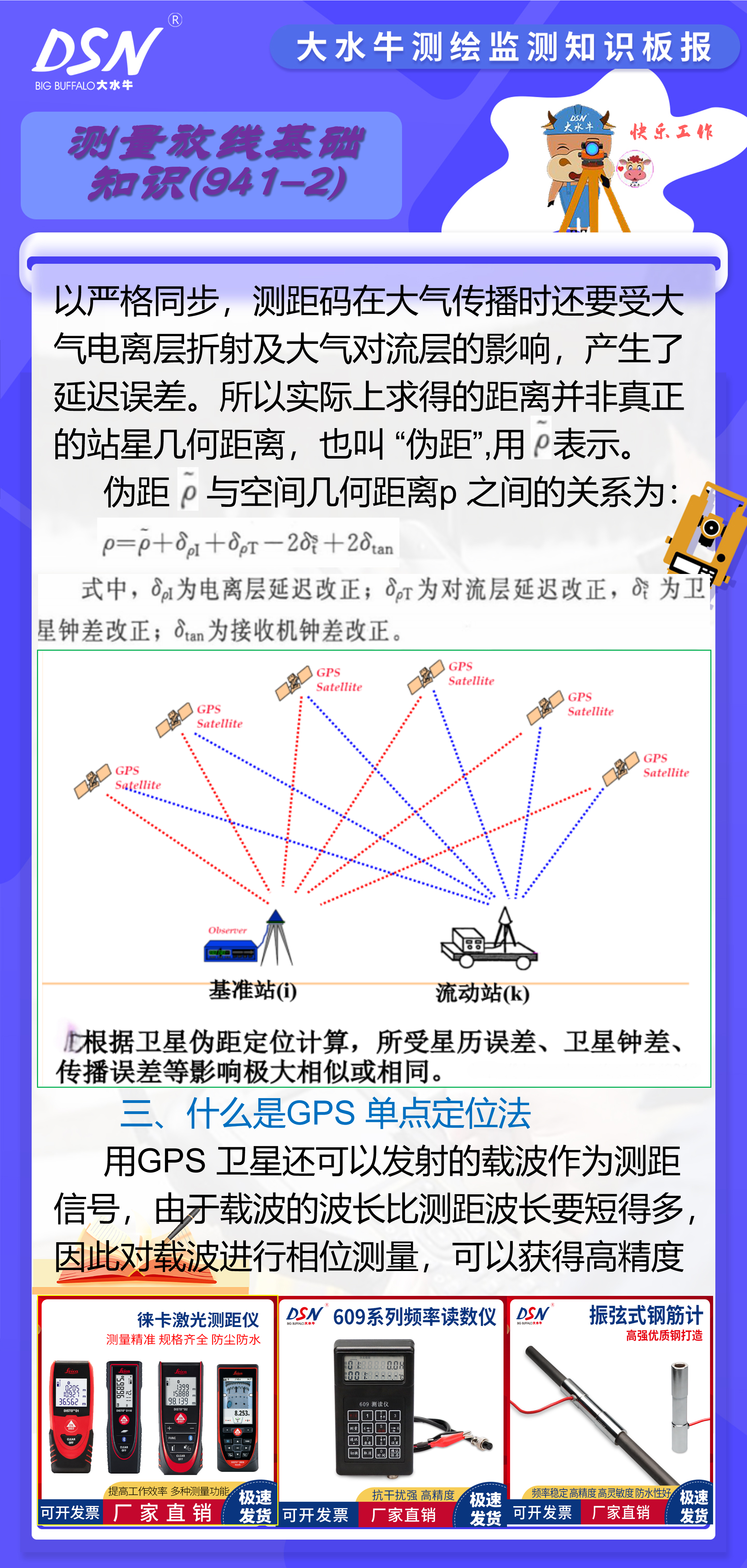 gps 卫星定位是以 gps 卫星和用户接收机天线之间距离的观测量为基础