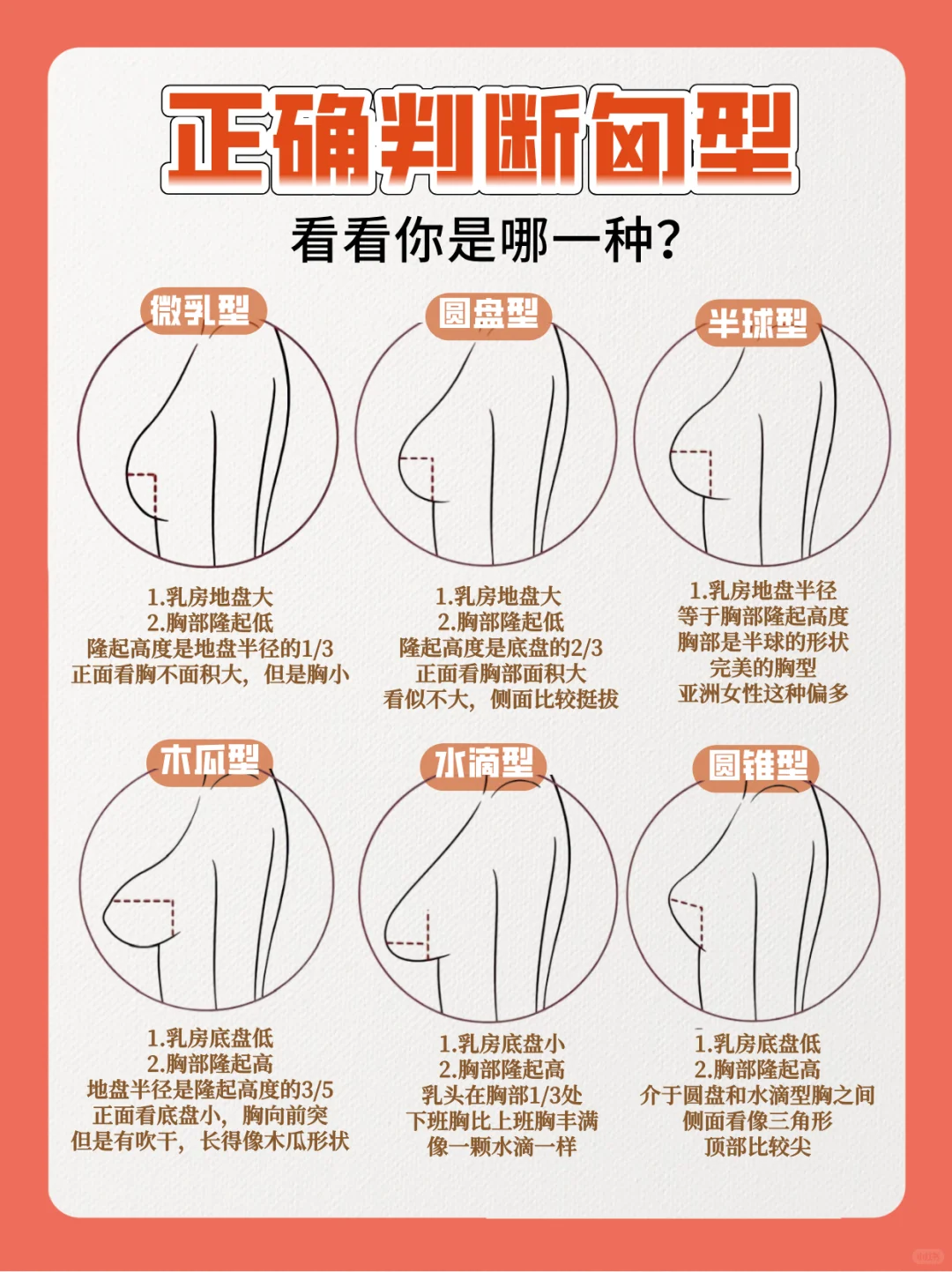 水滴形和圆形丰胸区别明显