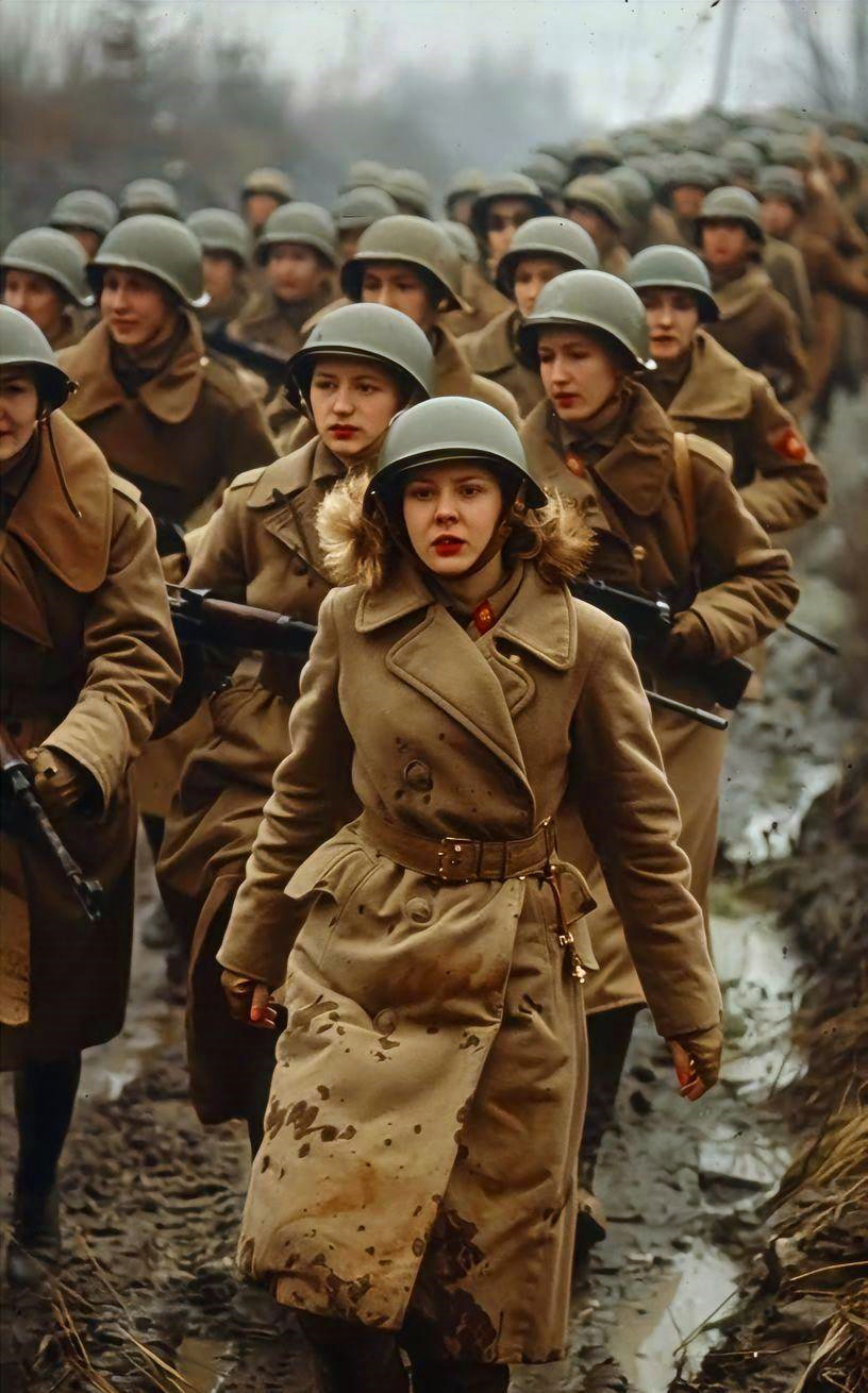 这几张是苏联女兵的风采. 大家要如何地去形容苏联女兵的英姿呢?