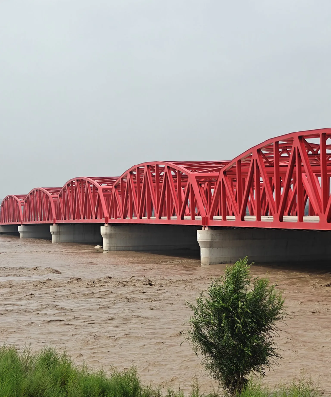 到宣化洋河去看洪水