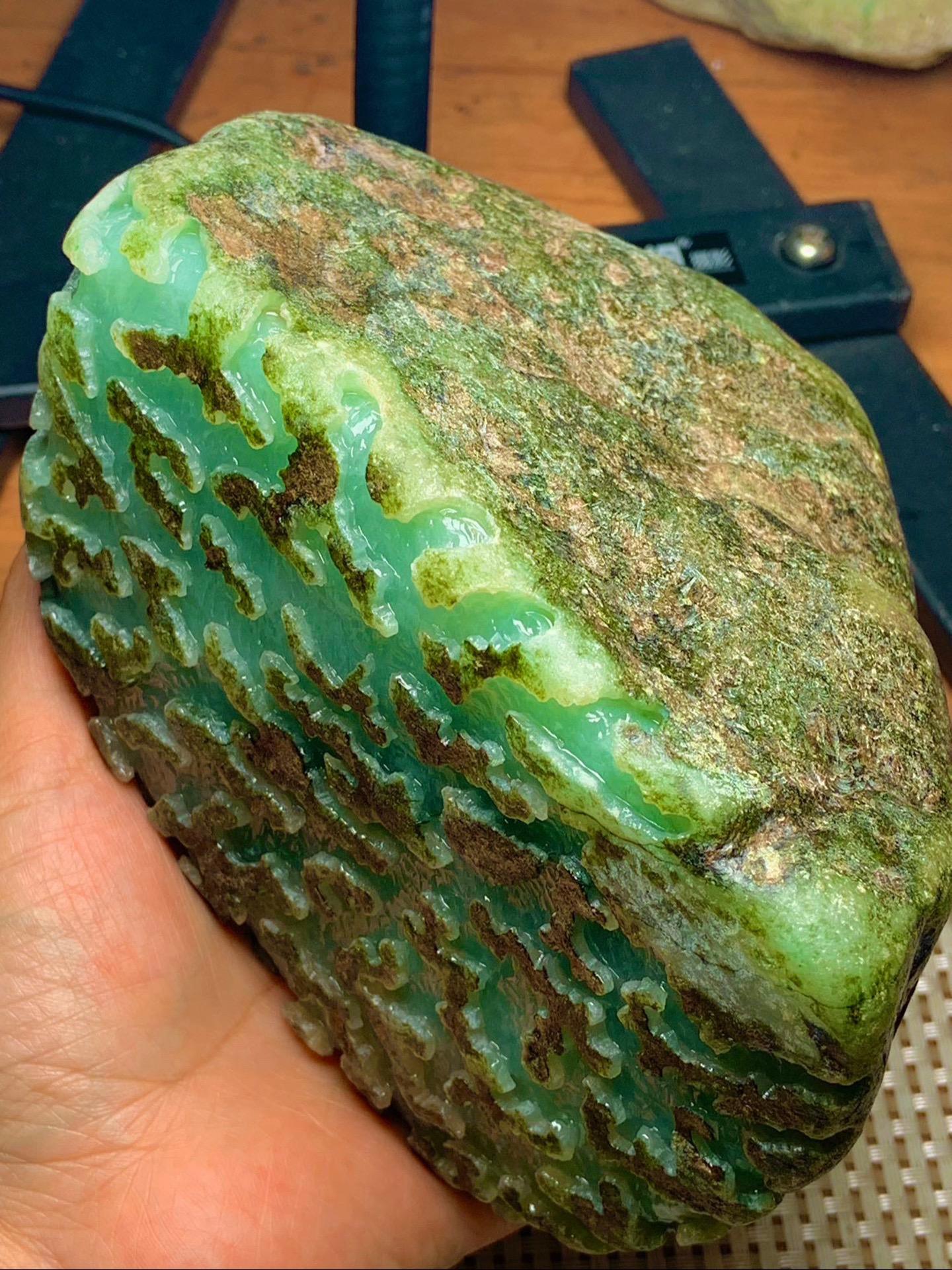 点击头像看直播# #翡翠原石#翡翠原石,是自然的奇迹.