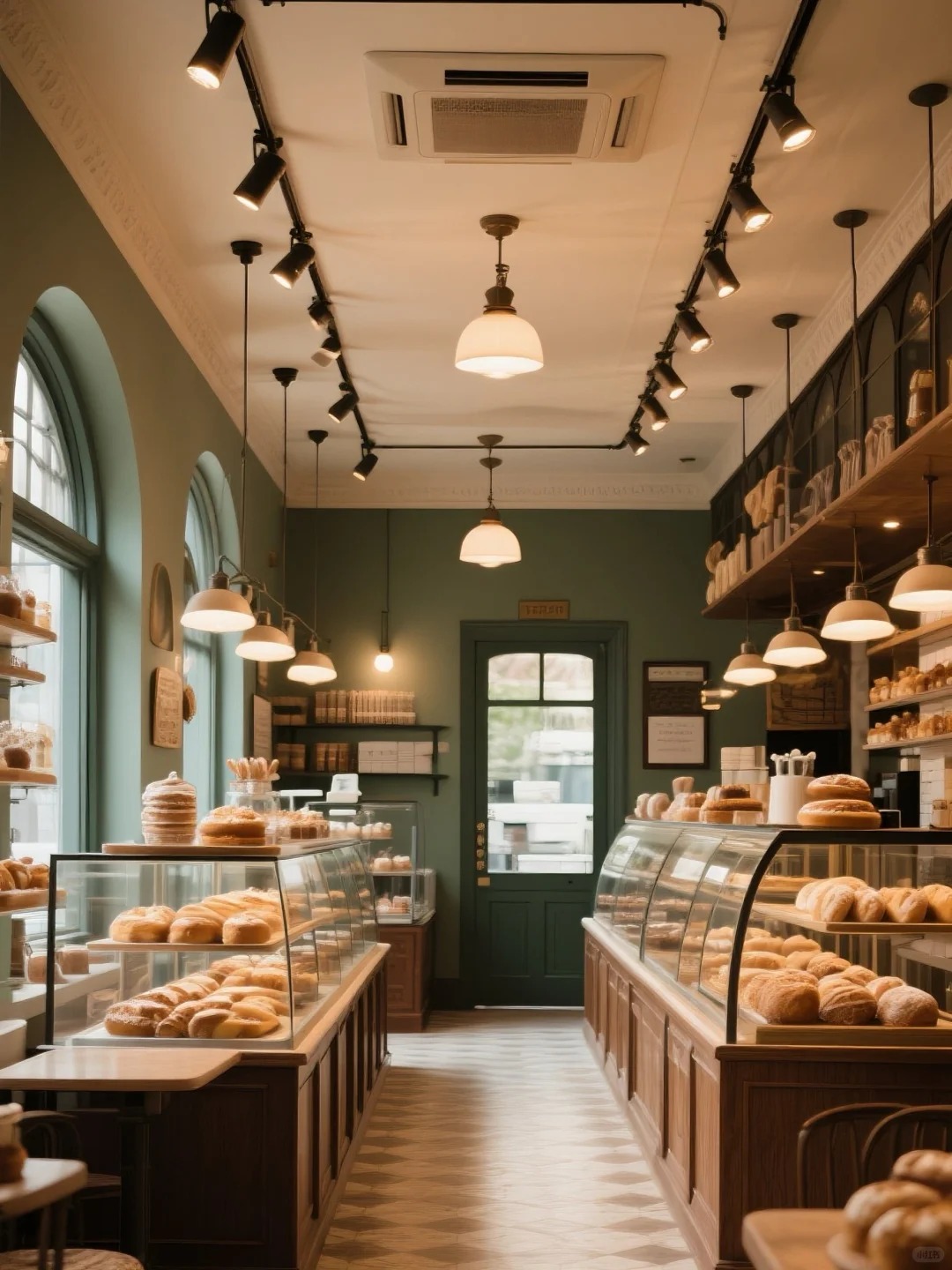 烘焙店灯光:轨道灯才是氛围感天花板 烘焙店灯光选对,甜品销量翻倍