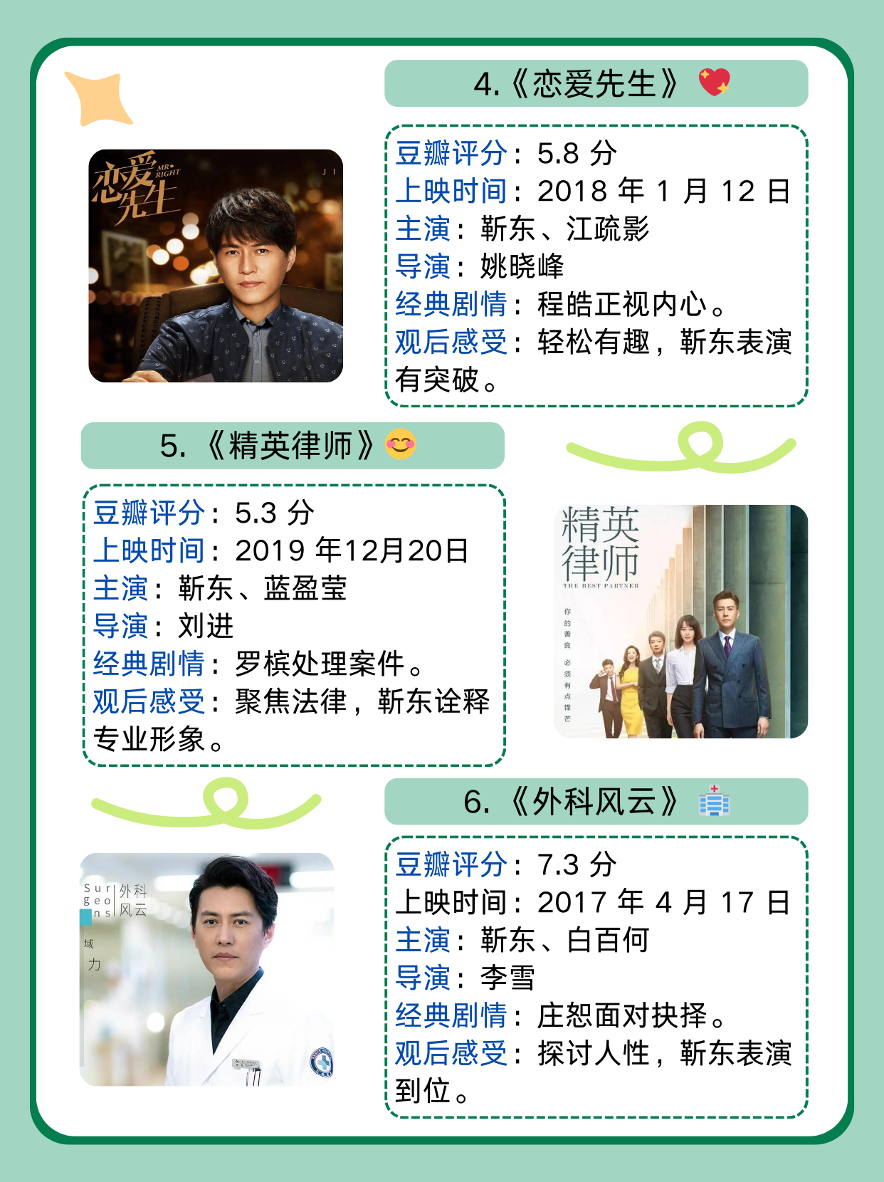 靳东演的电视剧全部  靳东,一位备受观众喜爱的演员,他以其精湛的演技