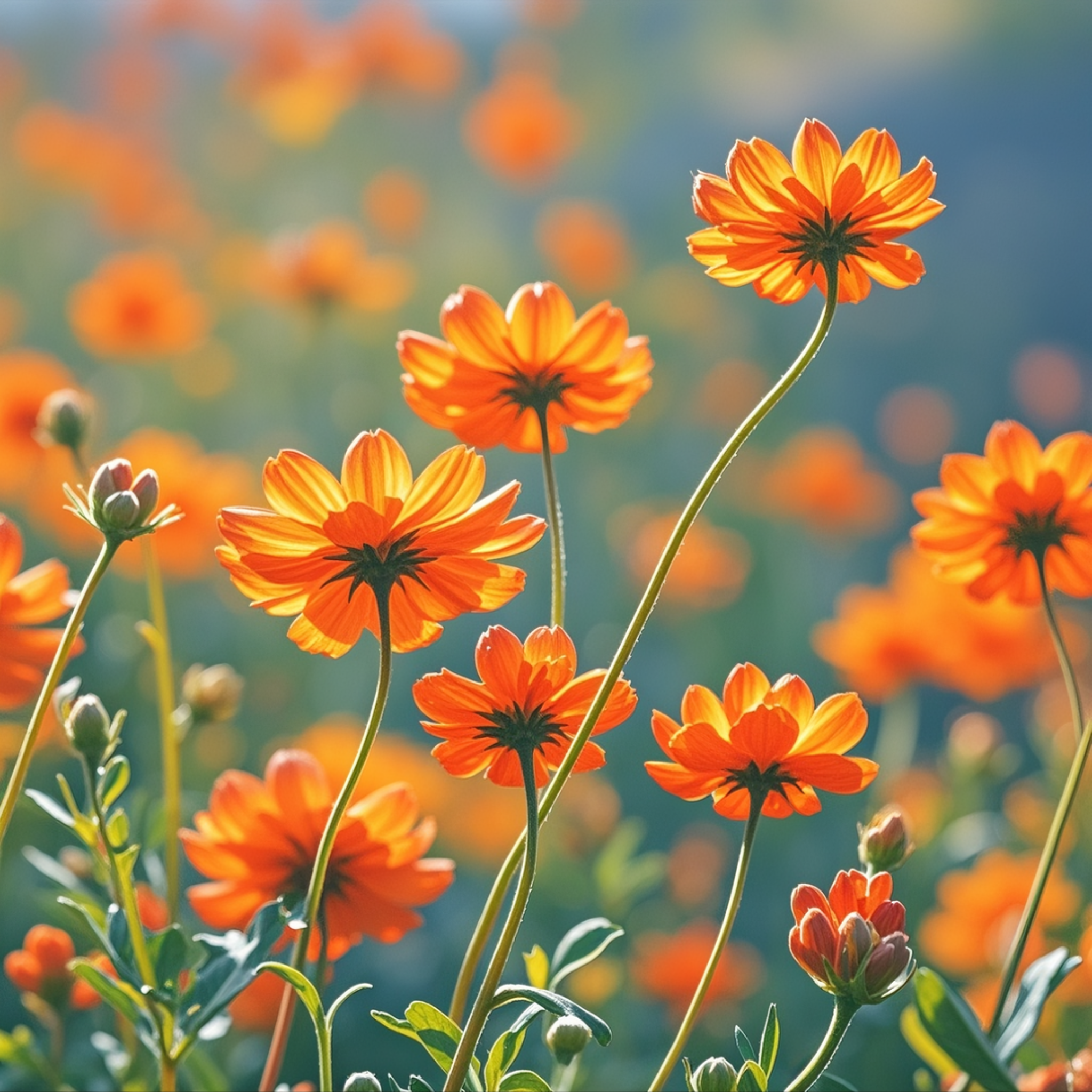 它们像是秋日夕阳的余晖,温暖而明亮,给世界带来了一抹欢快的色彩