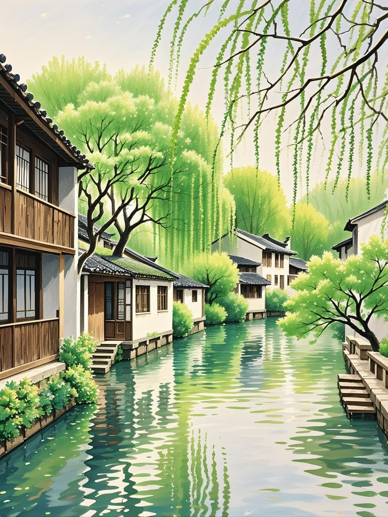 江南春意浓,春风又绿,美不胜收