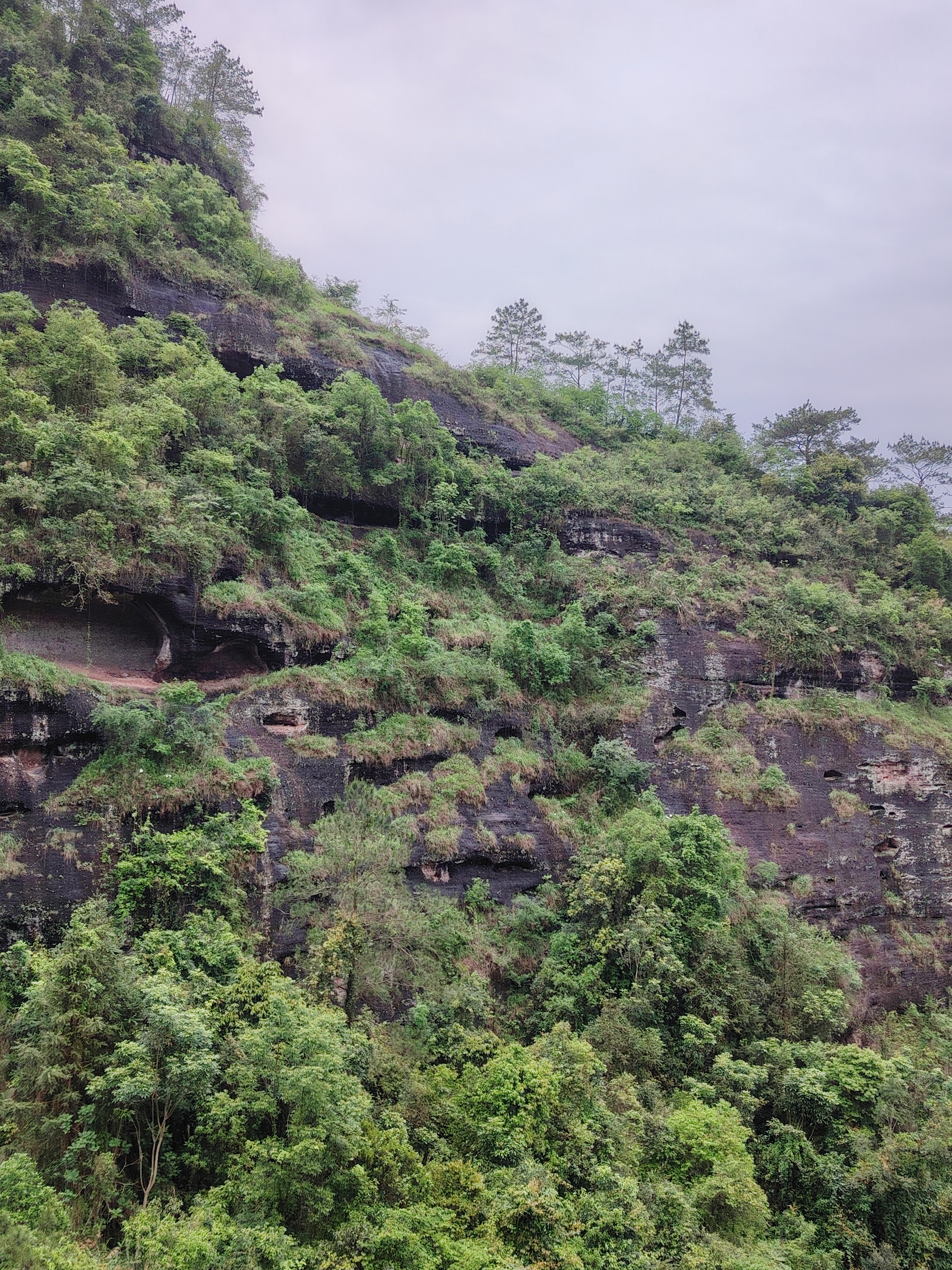 只有山知道# 坐着缆车上山,广西容县都峤山风景区满眼都是丹霞地玫哪