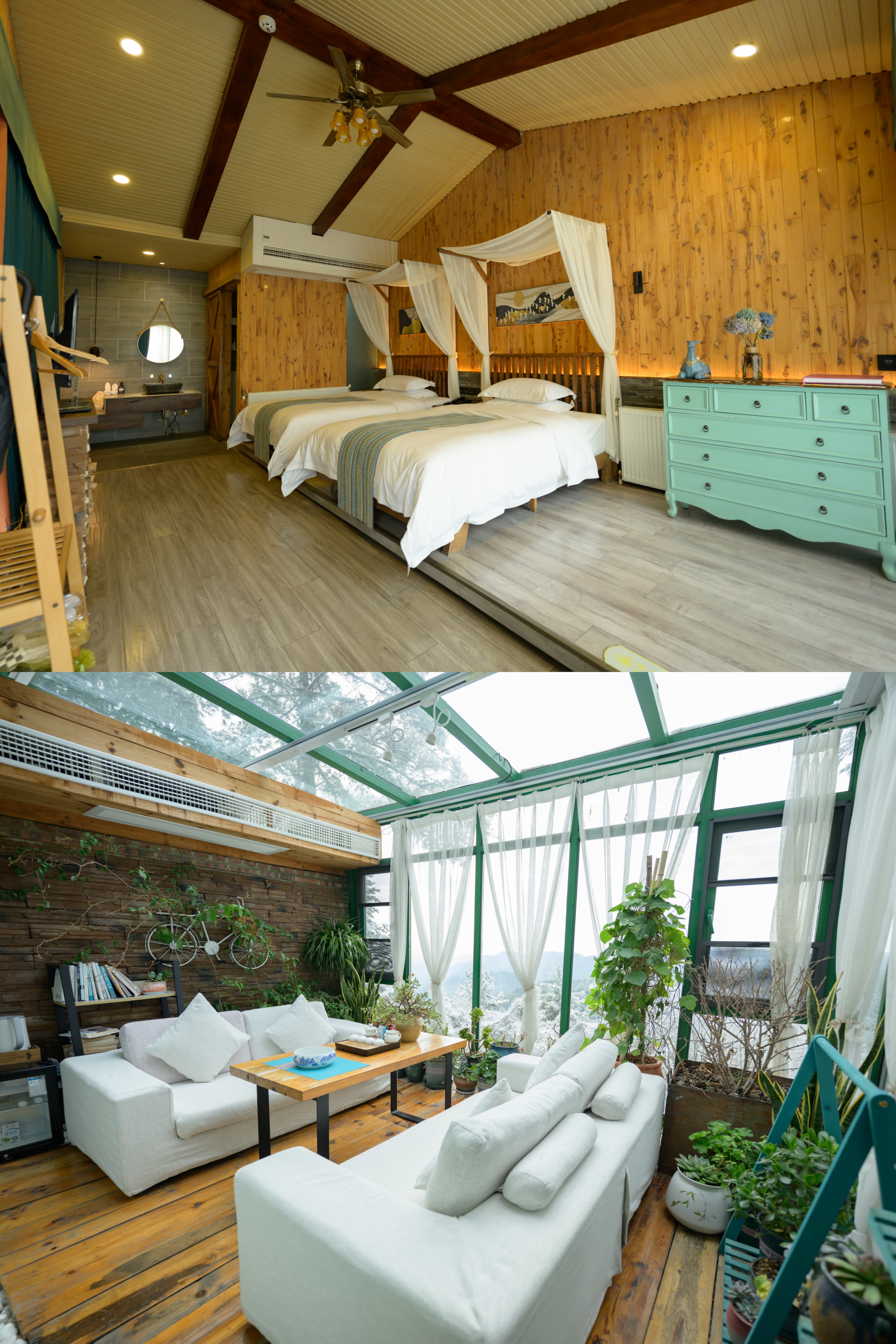 哈喽,朋友们 最近又挖到一家巨巨巨美的宝藏民宿 就在曾家山滑雪场