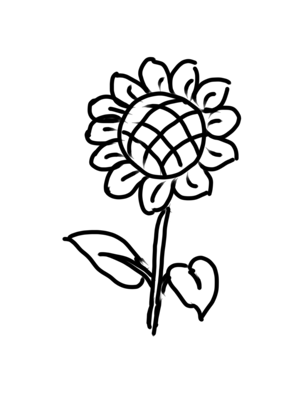 简笔画|向日葵怎么画 嗨喽,宝子们!