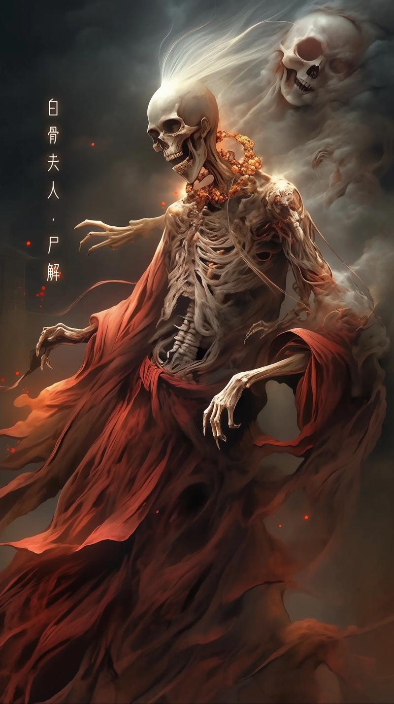 三分钟讲知识# ai生成西游记的妖魔鬼怪,白骨夫人