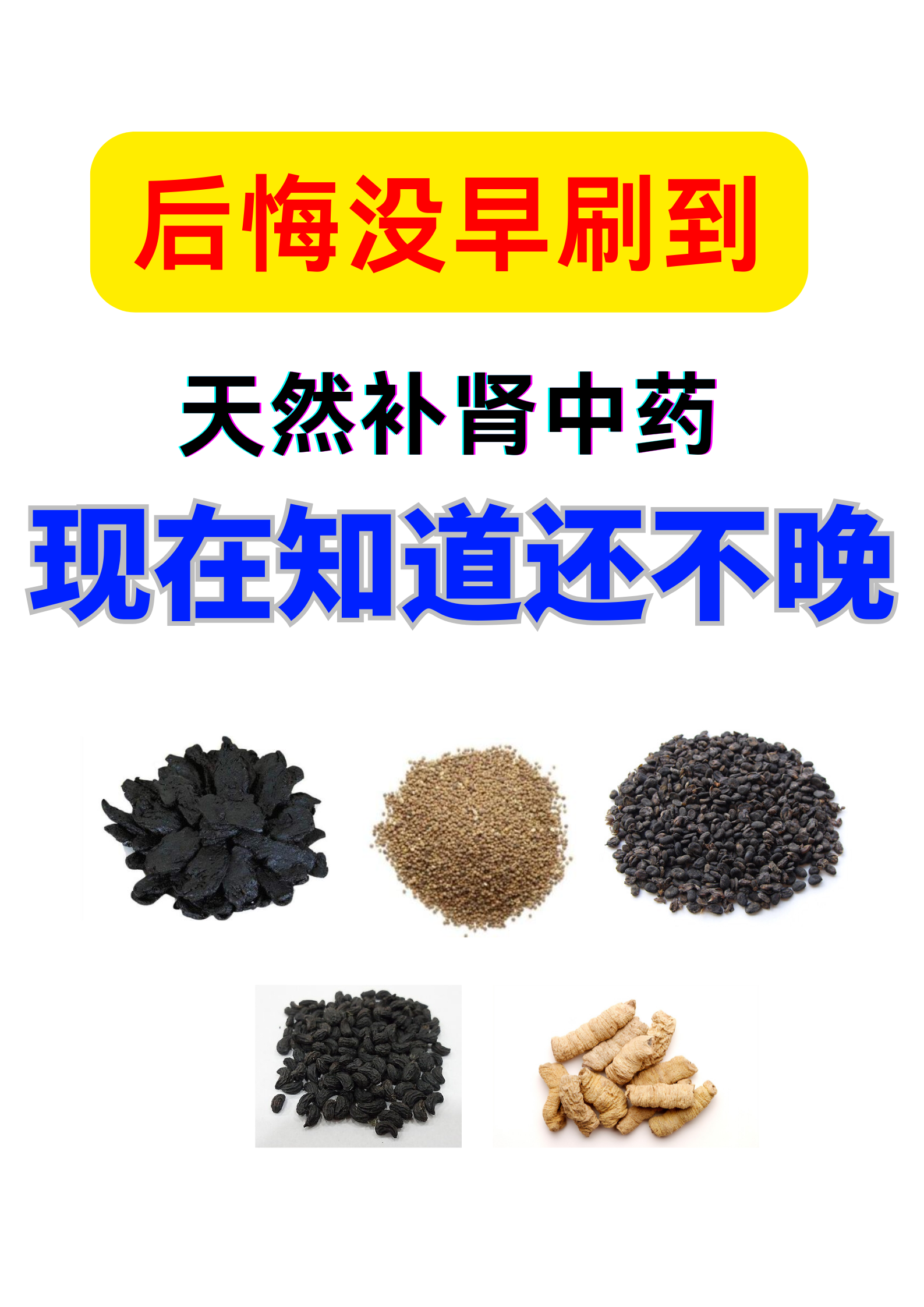 后悔没早刷到,天然补肾中药,现在知道还不晚