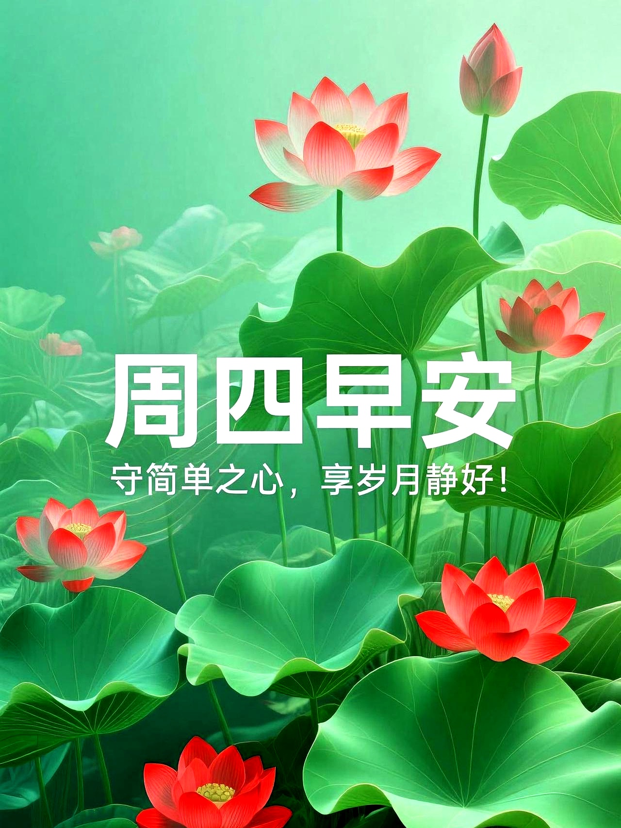 保持一颗平常心享受平静美好的日子加油