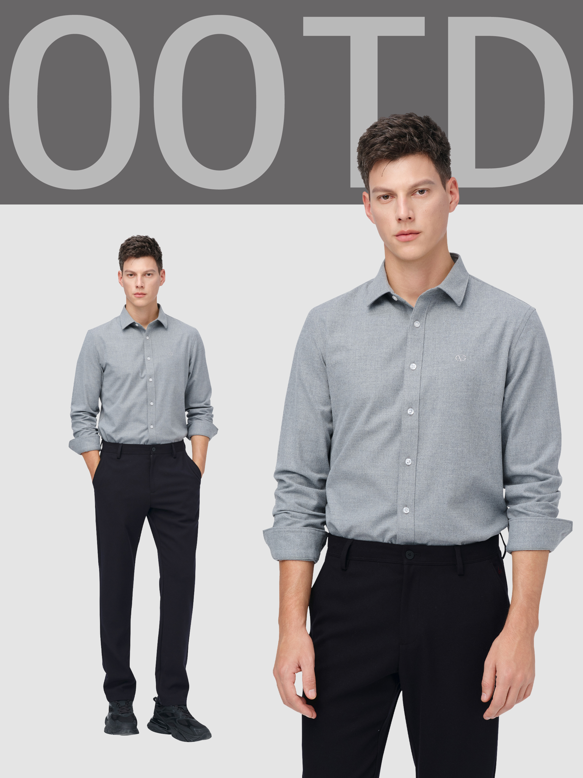 秋天总是含蓄而多变 凉意递进 让衬衫成为通勤好搭档 极简风格 百搭