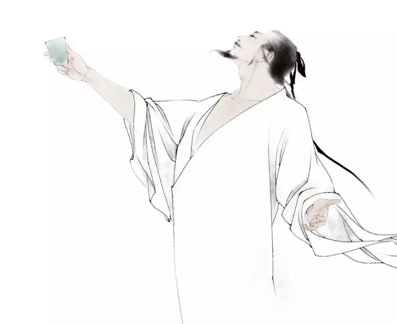 李白是唐代浪漫主义诗人,热爱饮酒赋诗