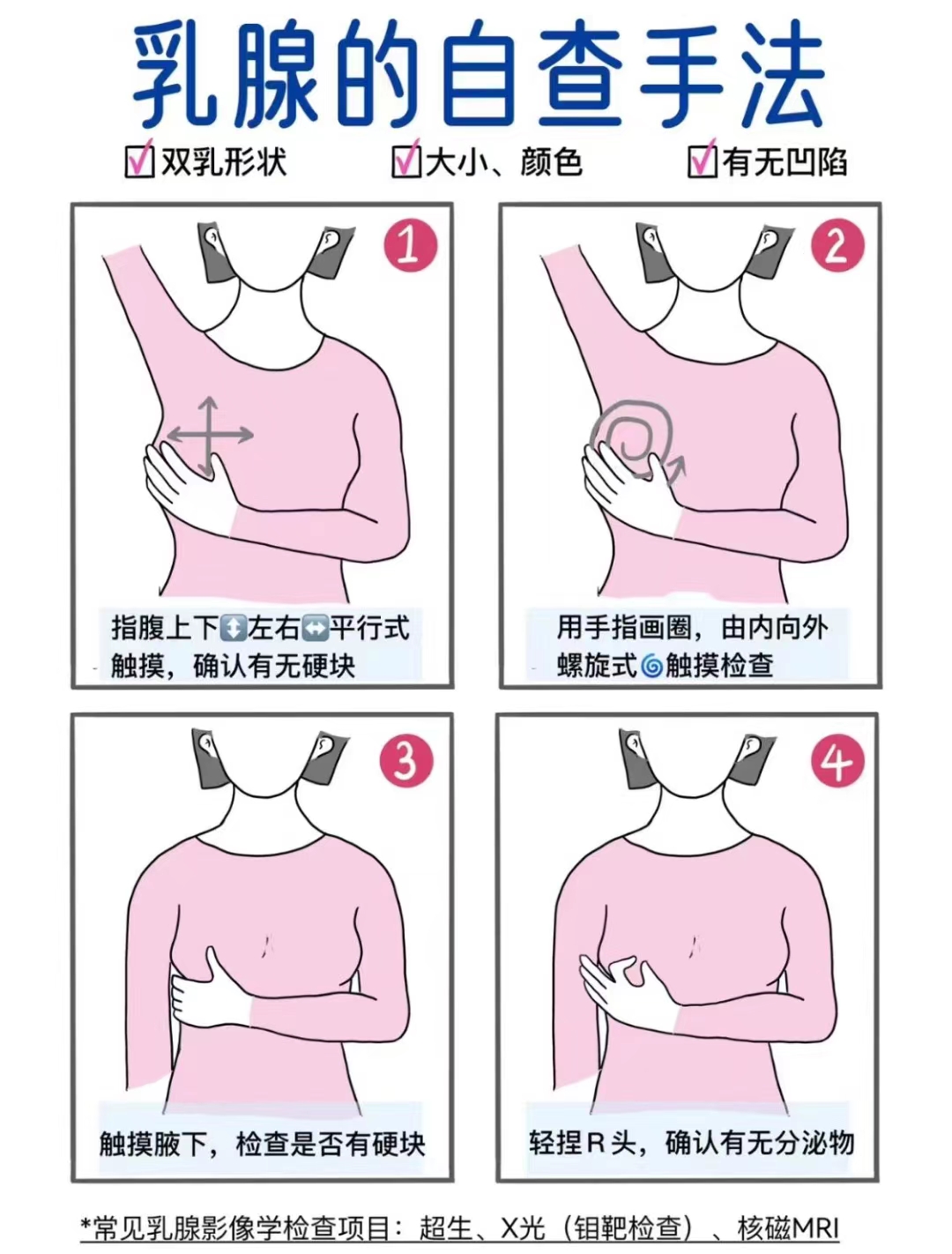 【保卫女性乳房健康,正确的乳腺自查方法学起来】 随着生活方式的改变
