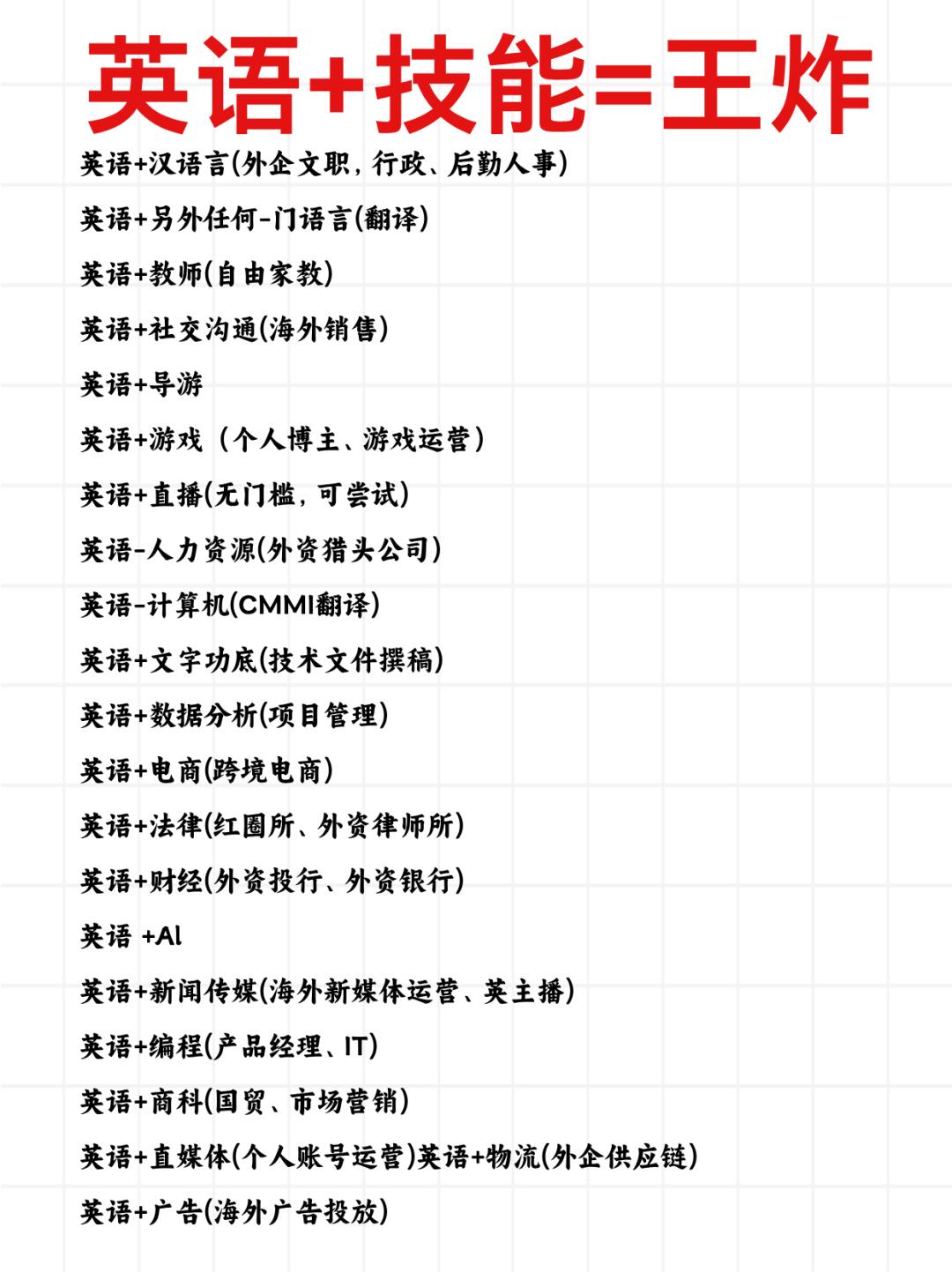 英语好的人真的会比一般人多了非常多的机会