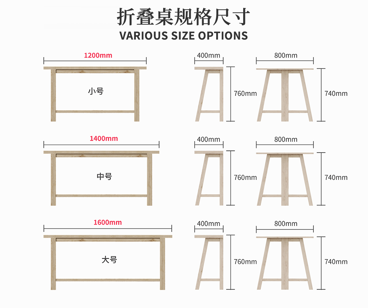 这是一款设计简单又可靠的折叠桌,独特的3轴折叠结构设计,让我们可以