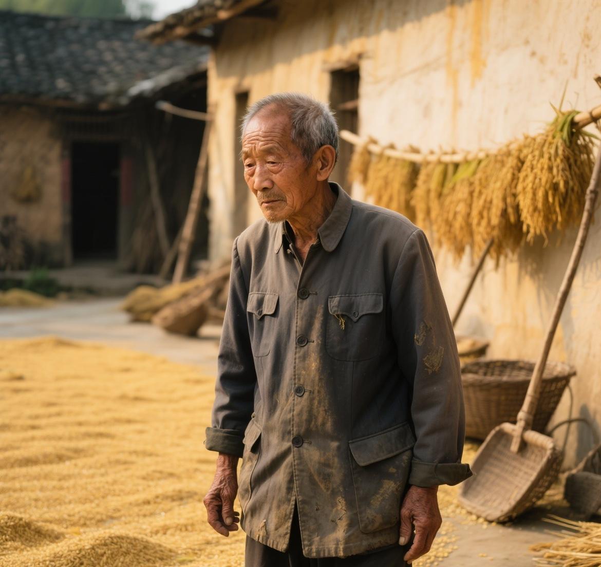 年轻时候家里穷,后来爹妈走了,他就更没人管了