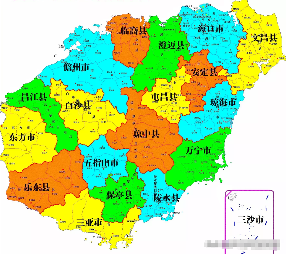 海南可谓是中国最特别一个省,全省都是经济特区,只有4个地级市