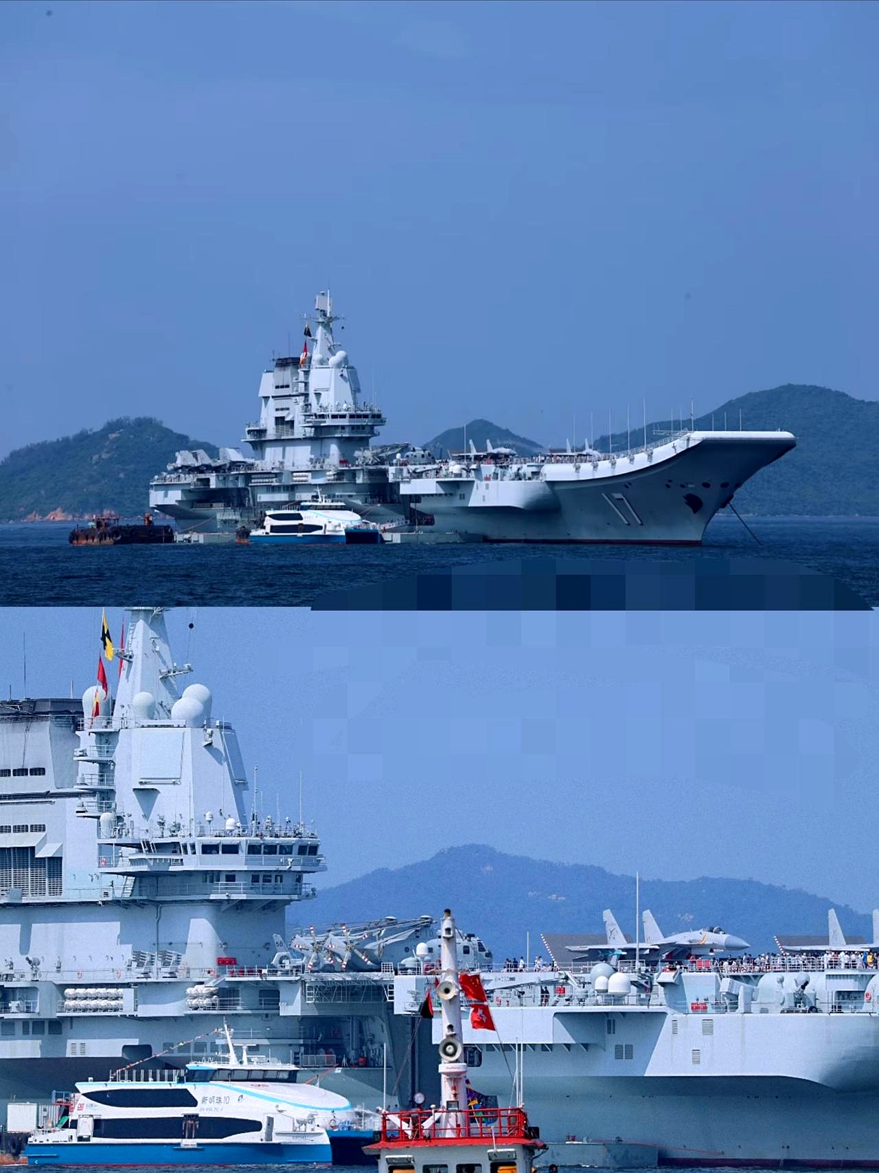 航母山东舰自3日起访港5天,不料,警方在山顶休息时,竟发现限飞区突然