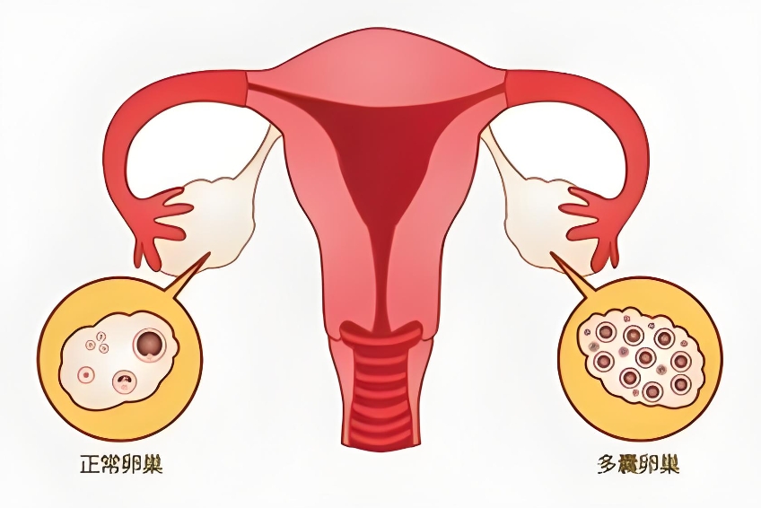 卵巢长什么样位置图片