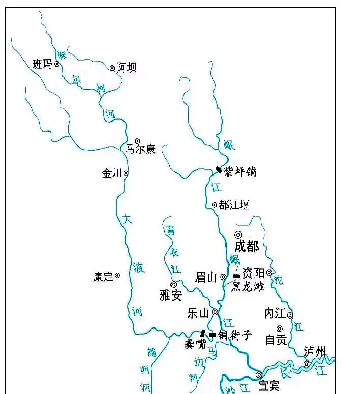 渡河是岷江的支流宜宾周边水系大渡河流域图 地图岷江是长江的支流吗