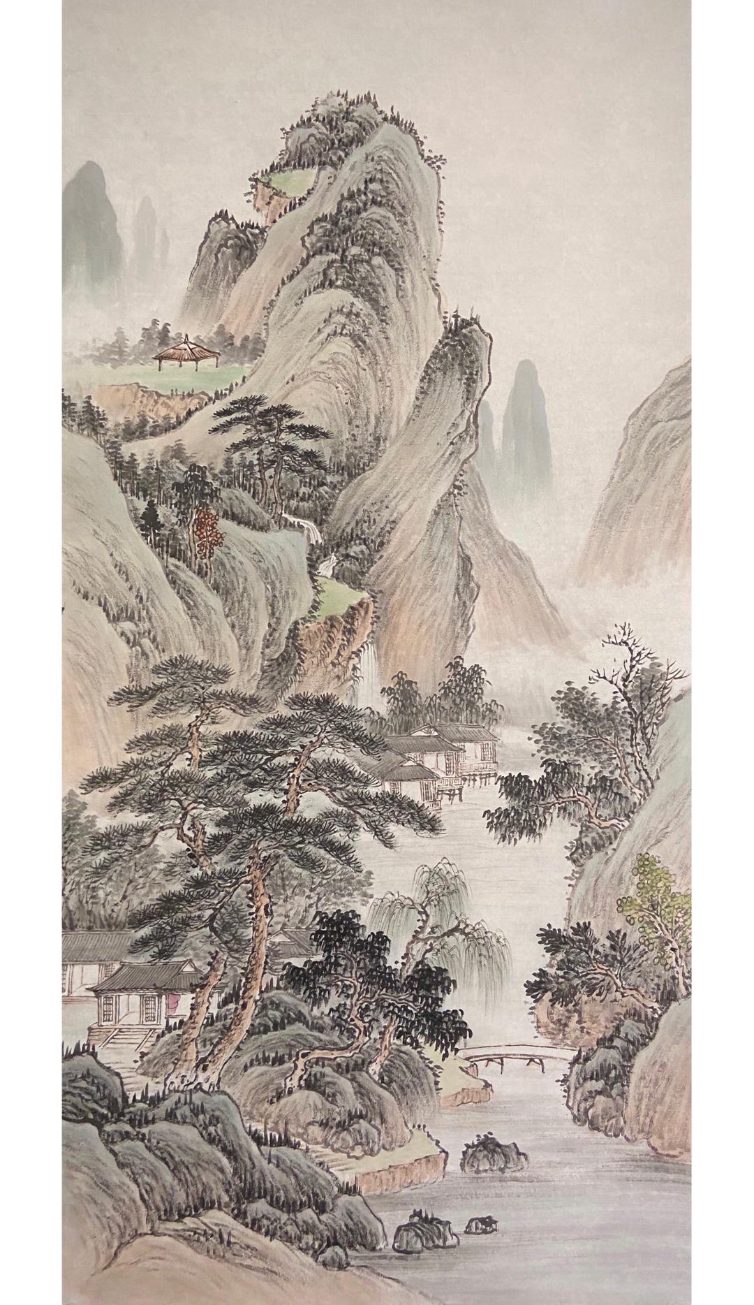 点击头像看直播# #收藏#在艺术的迷宫中,山水画是指引方向的明灯