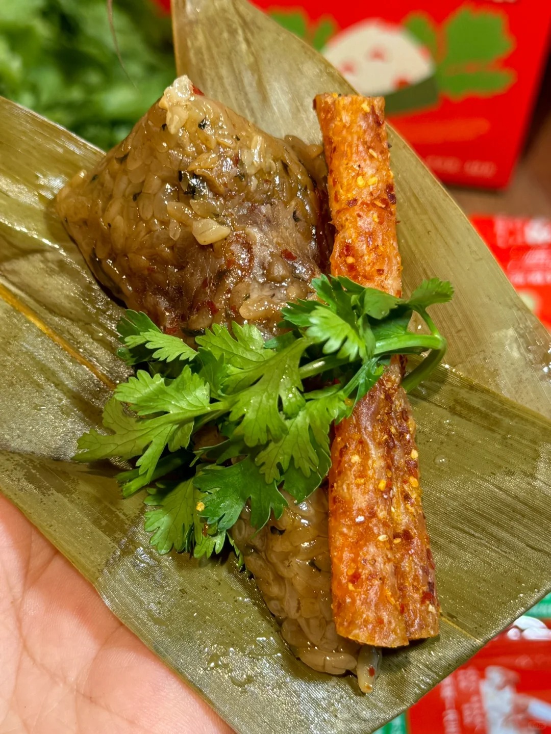 香菜辣条粽子?