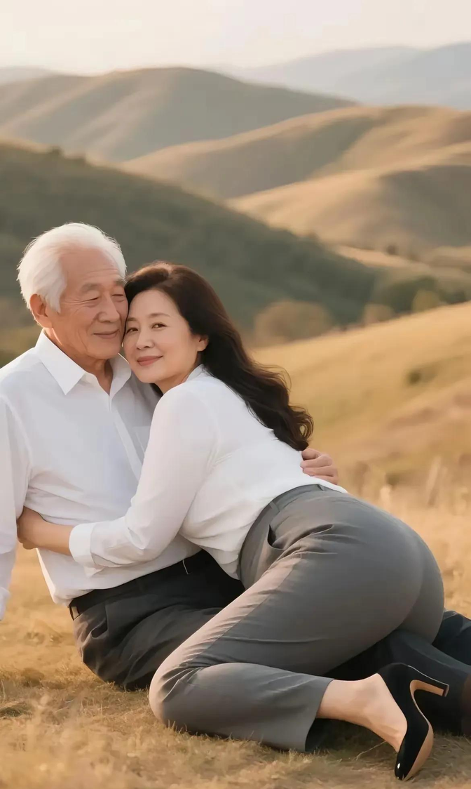 天作被,地当床,白头黑发紧相拥,情已真,爱意切,老夫少妻真相爱