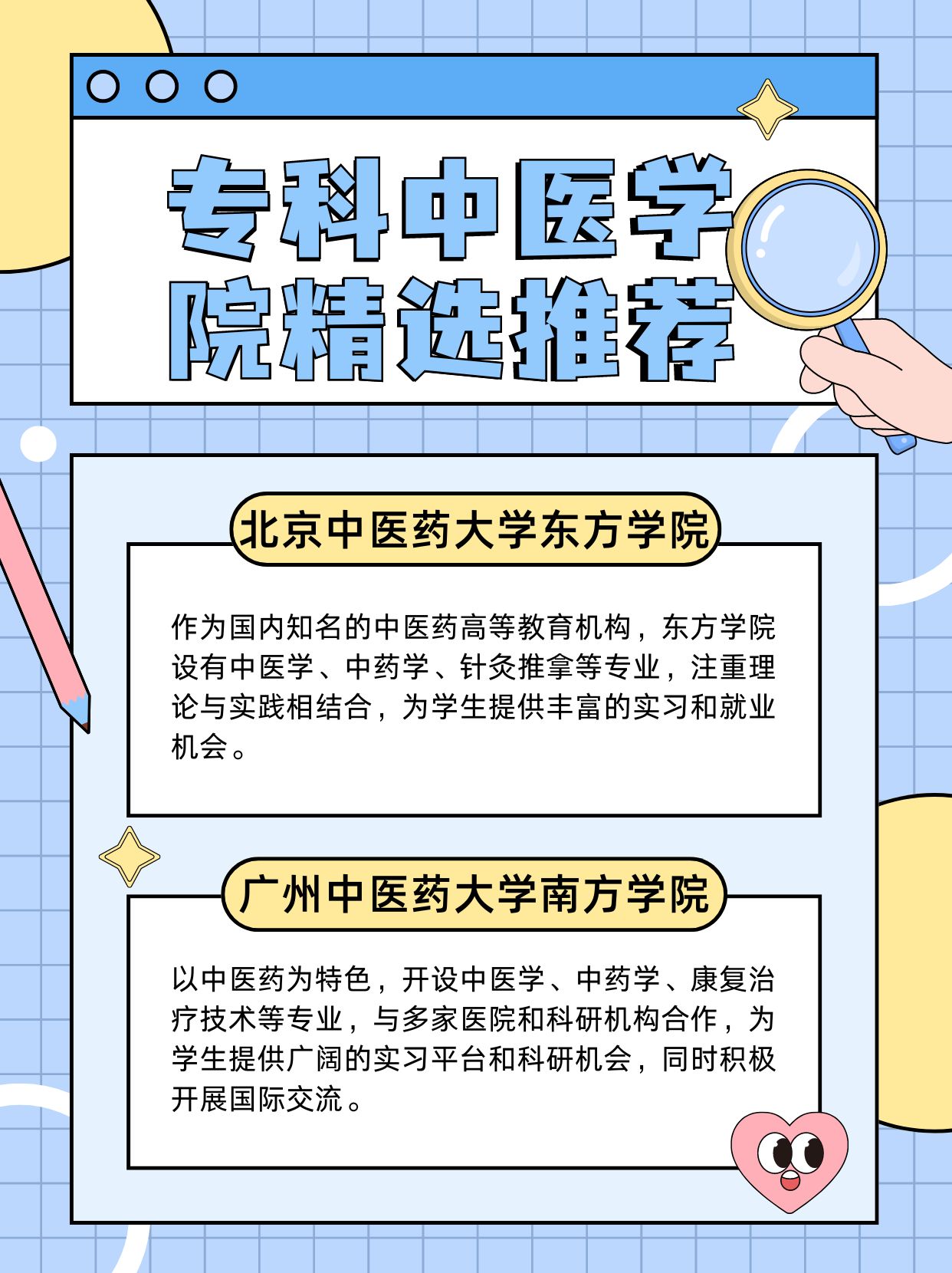 专科中医学院精选推荐 专科中医学院是培养中医药专业人才的重要基地