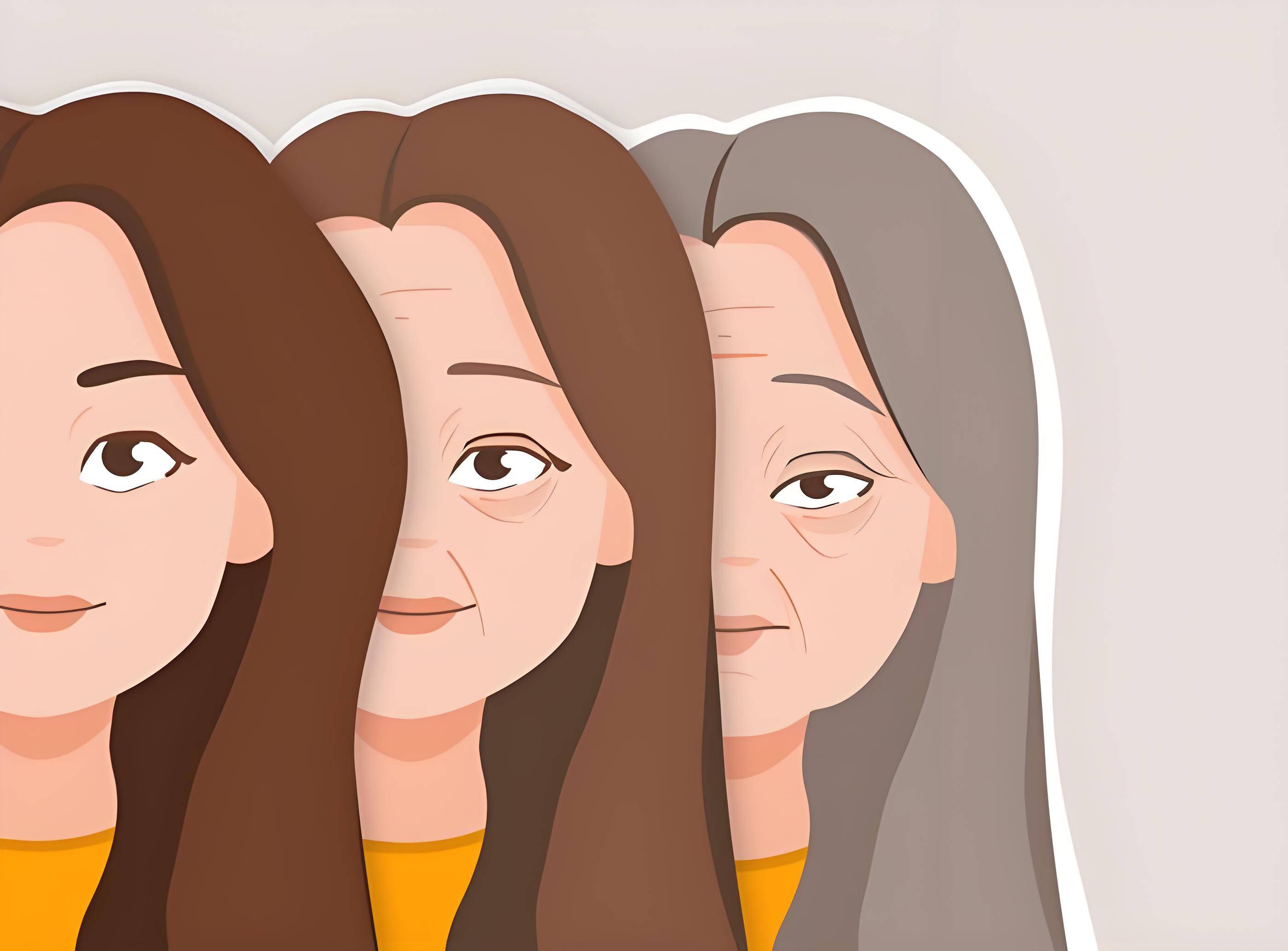 皮肤方面,皱纹增多是最明显的迹象之一