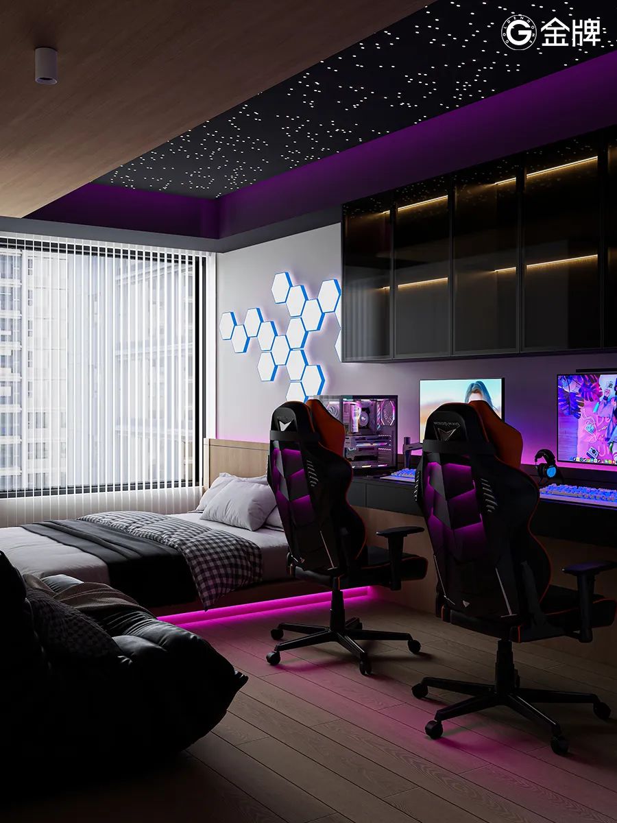 次卧改造电竞房谁懂这一刻的含金量啊 电竞爱好者必备的超燃电竞房