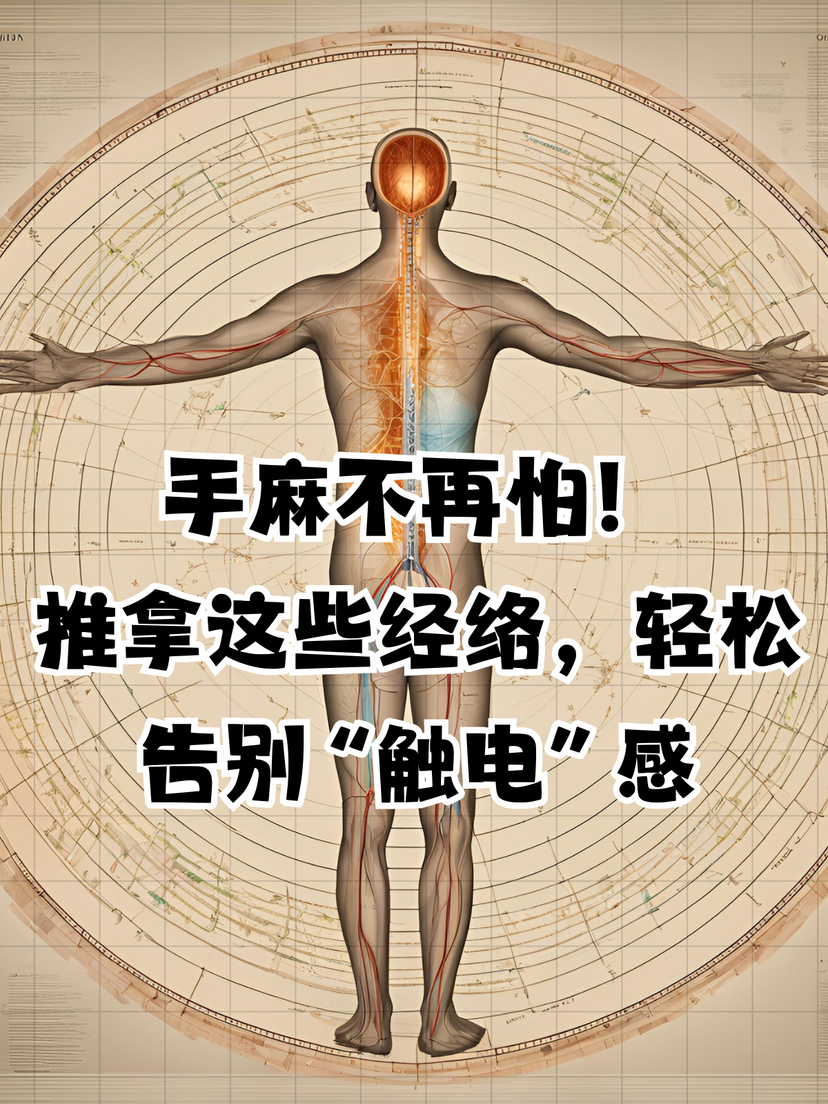 推拿这些经络,轻松告别"触电"感 在中医领域,手麻被视为身体内部气血