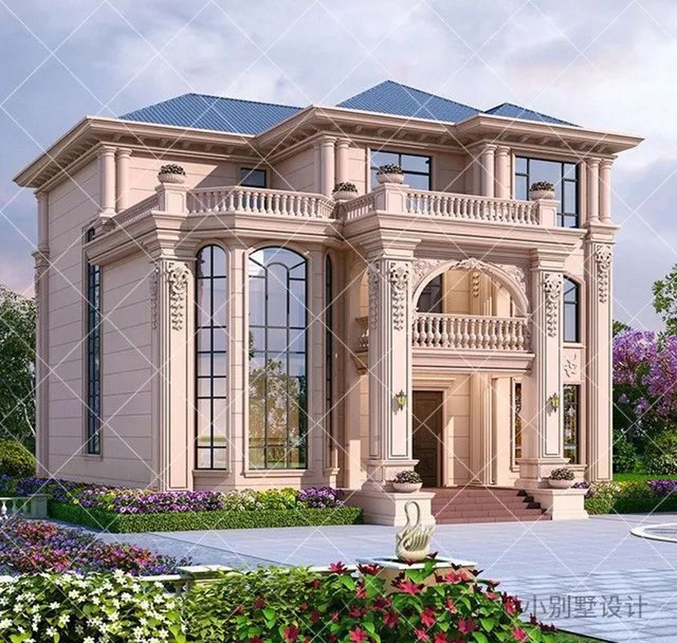 9套复式加八角窗三层农村自建房别墅推荐 复式加八角窗,这样的户型真