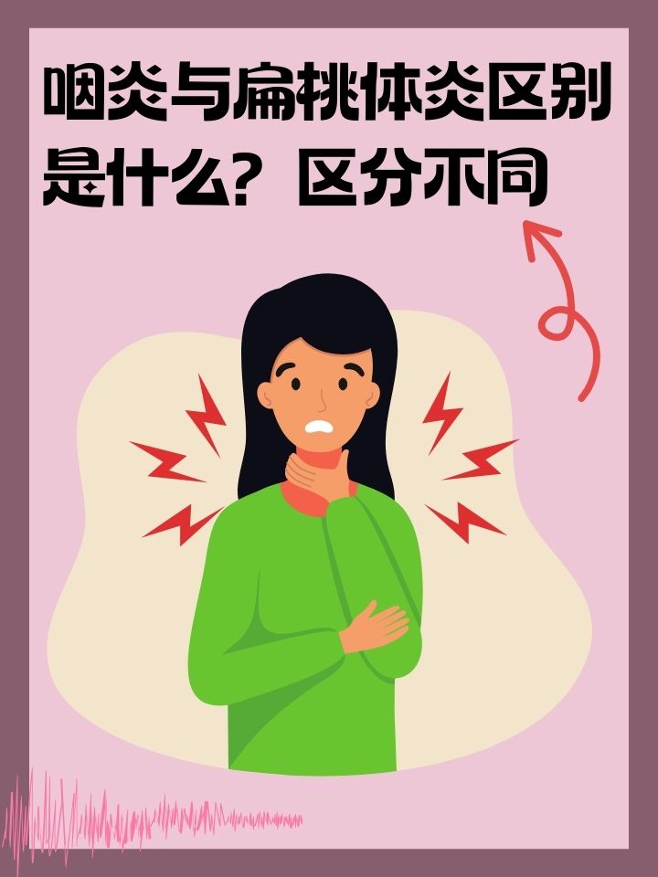 咽炎与扁桃体炎区别是什么?